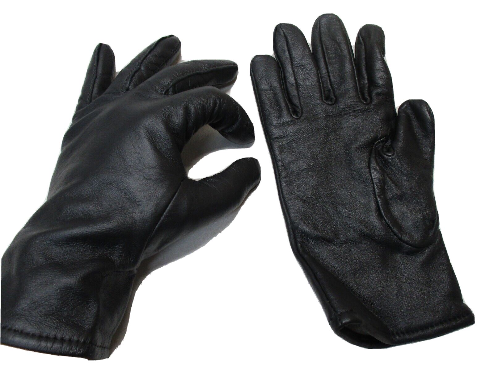USGI BLACK MILITARY DRESS UNIFORM LEATHER GLOVES 50% WOOL LINING SERVICE UNIFORM - Centex Military Gear