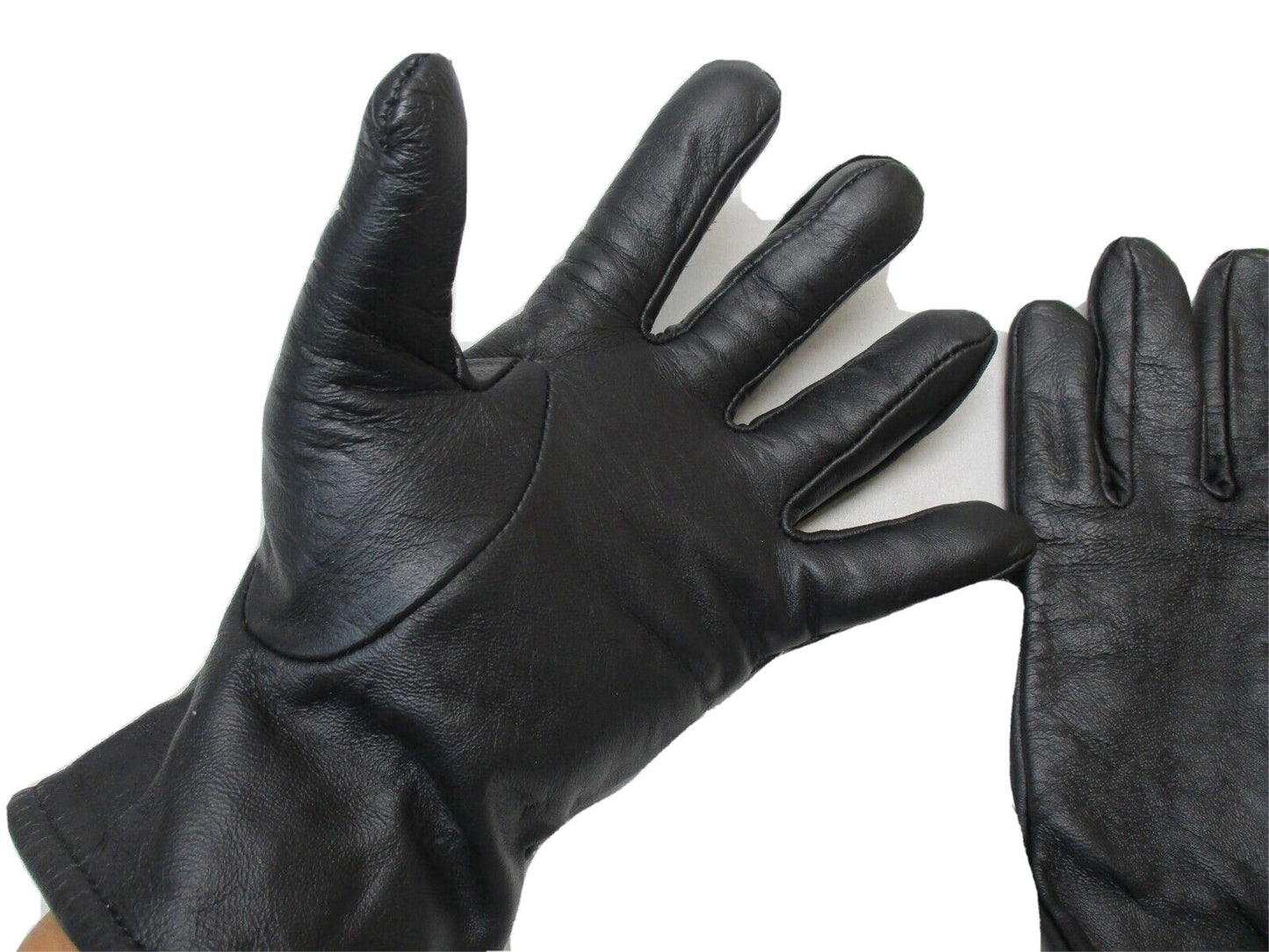 USGI BLACK MILITARY DRESS UNIFORM LEATHER GLOVES 50% WOOL LINING SERVICE UNIFORM - Centex Military Gear
