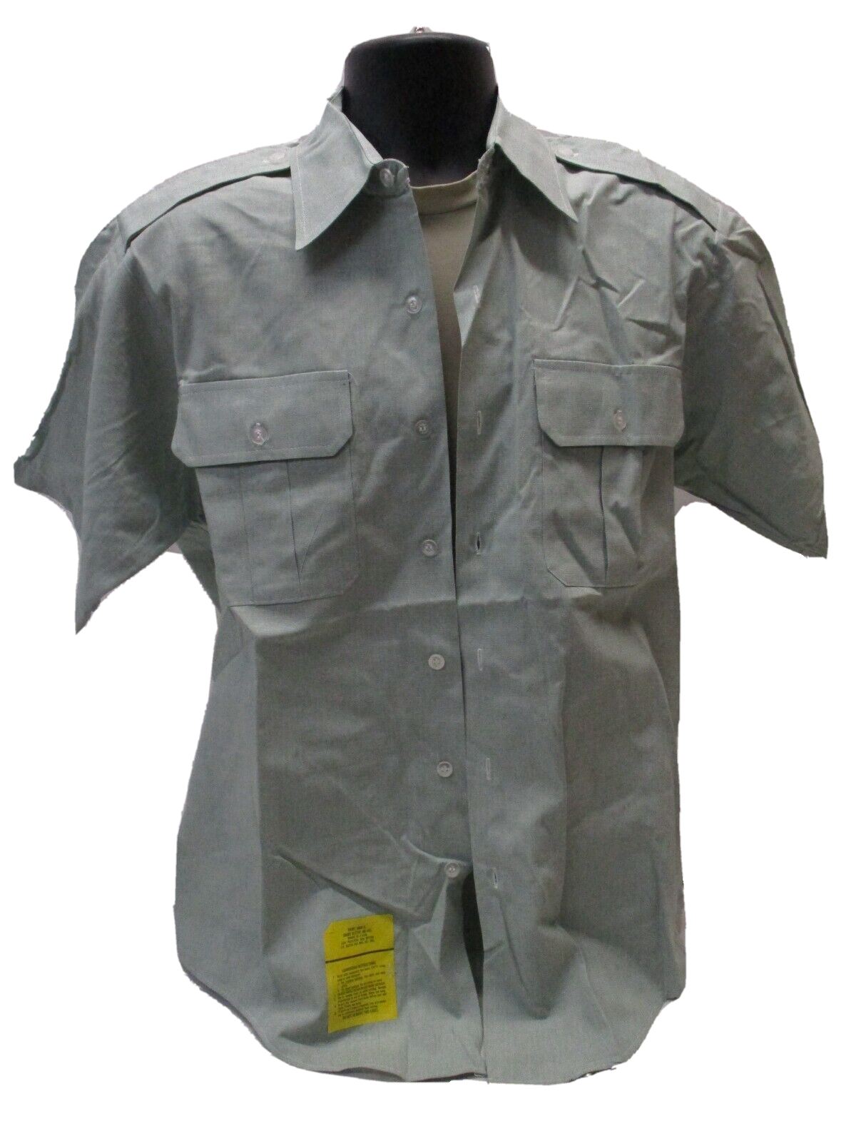 US ARMY ISSUE CLASS A DRESS UNIFORM SHORT SLEEVE UNDERSHIRT GREEN 415 BUTTON-UP - Centex Military Gear