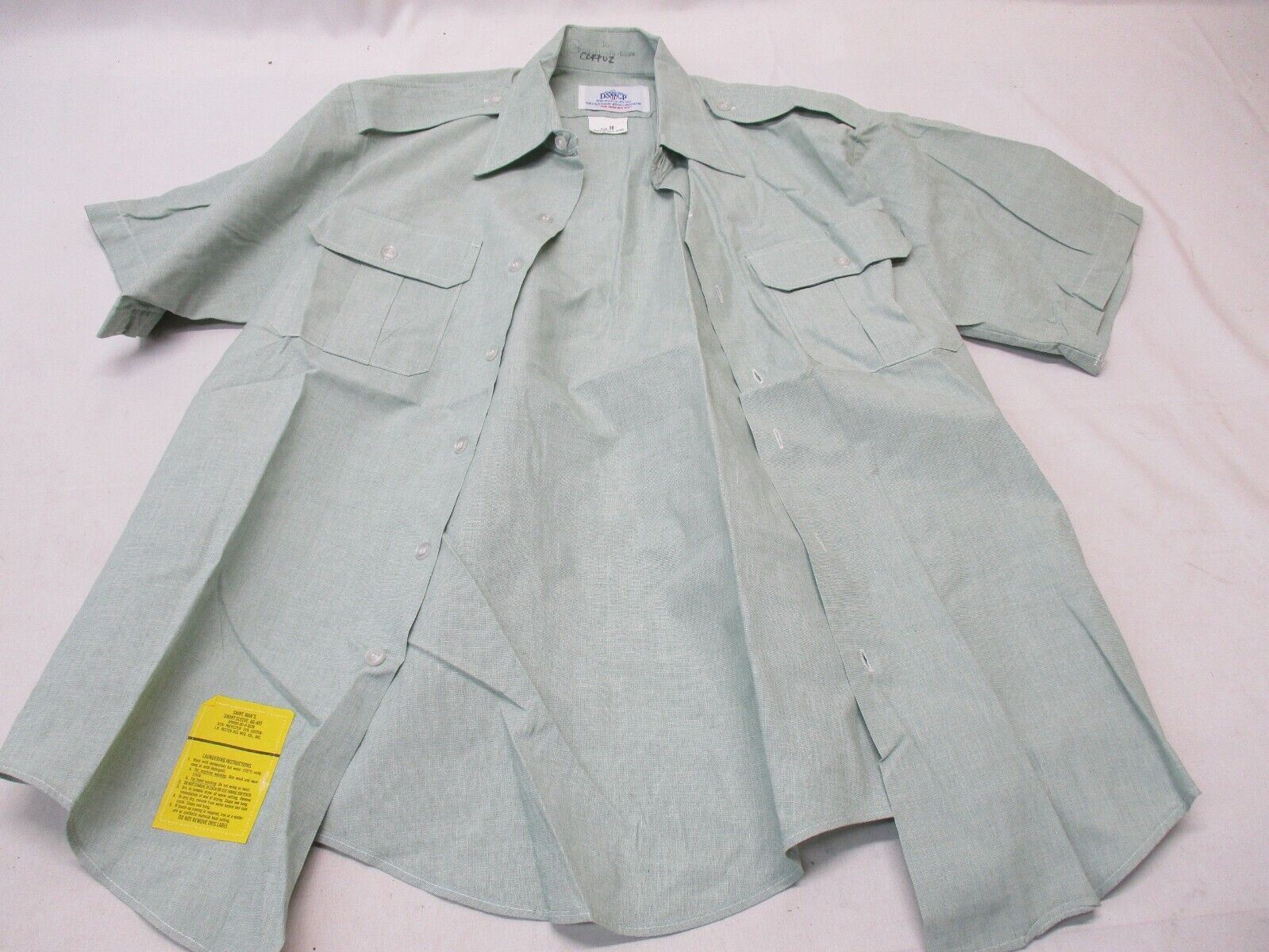 US ARMY ISSUE CLASS A DRESS UNIFORM SHORT SLEEVE UNDERSHIRT GREEN 415 BUTTON-UP - Centex Military Gear