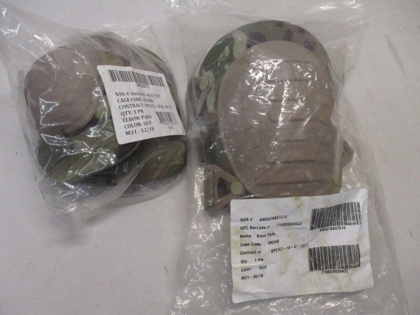 US ARMY ISSUE KNEE AND ELBOW PADS SET MULTICAM OCP SCORPION CAMOUFLAGE - Centex Military Gear