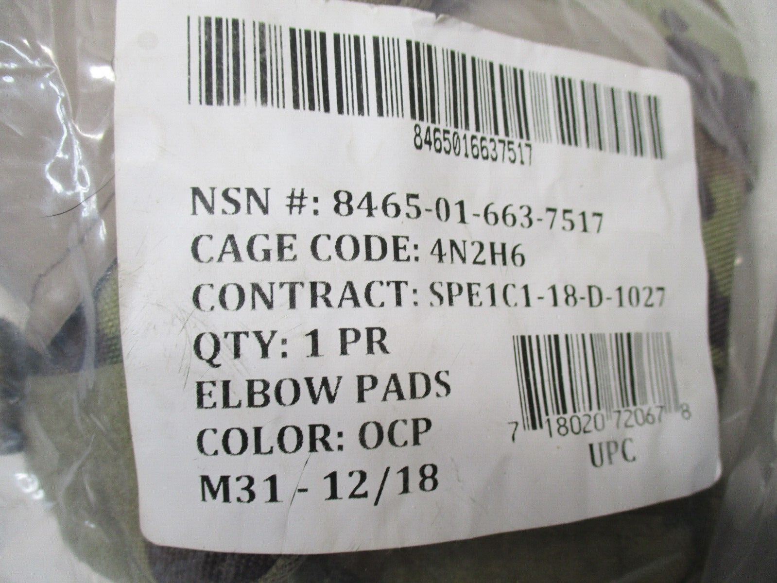 US ARMY ISSUE KNEE AND ELBOW PADS SET MULTICAM OCP SCORPION CAMOUFLAGE - Centex Military Gear