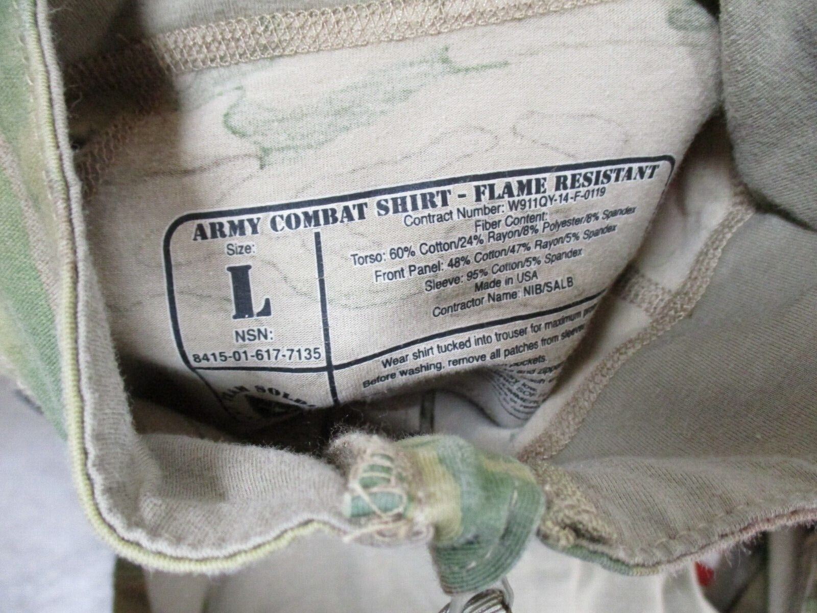 US ARMY OCP MULTICAM COMBAT SHIRT TYPE II ADVANCED 1/4 ZIP TOP FLAME RESISTANT - Centex Military Gear