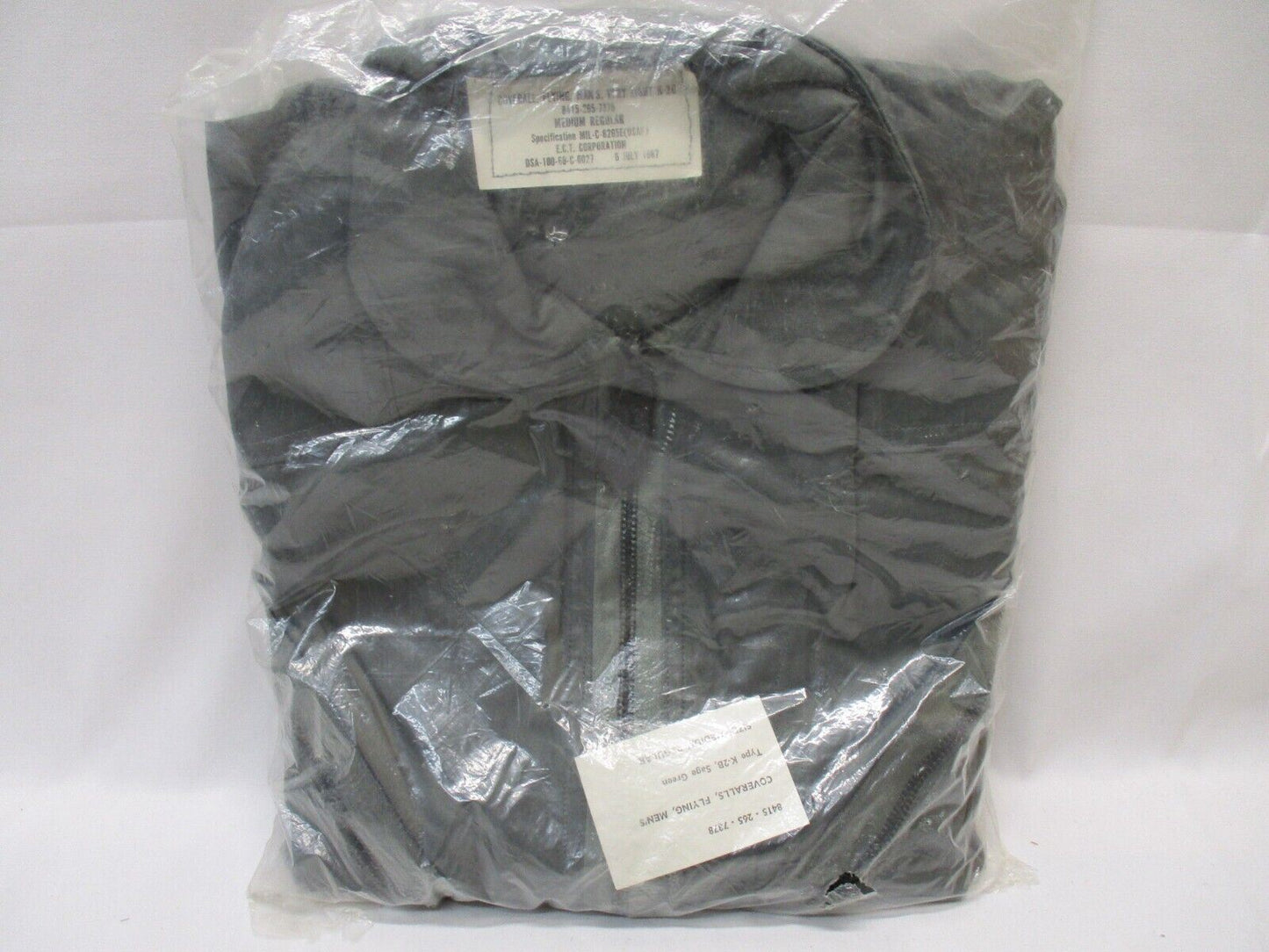 NEW IN BAG VIETNAM USGI MILITARY FLYER'S COVERALLS MEDIUM/REGULAR SAGE GREEN K2B