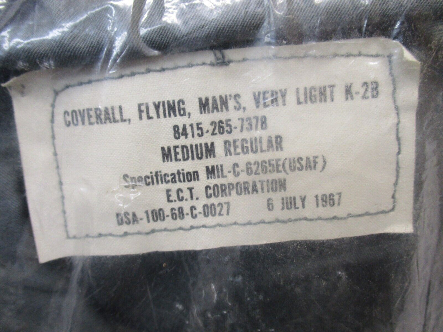 NEW IN BAG VIETNAM USGI MILITARY FLYER'S COVERALLS MEDIUM/REGULAR SAGE GREEN K2B