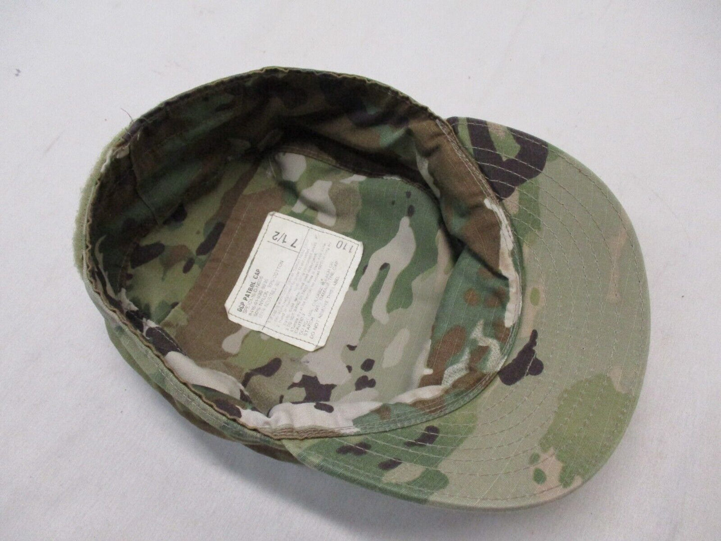 USGI ARMY PATROL CAP SCORPION PATTERN COMBAT UNIFORM HAT PC HEADGEAR (USED)