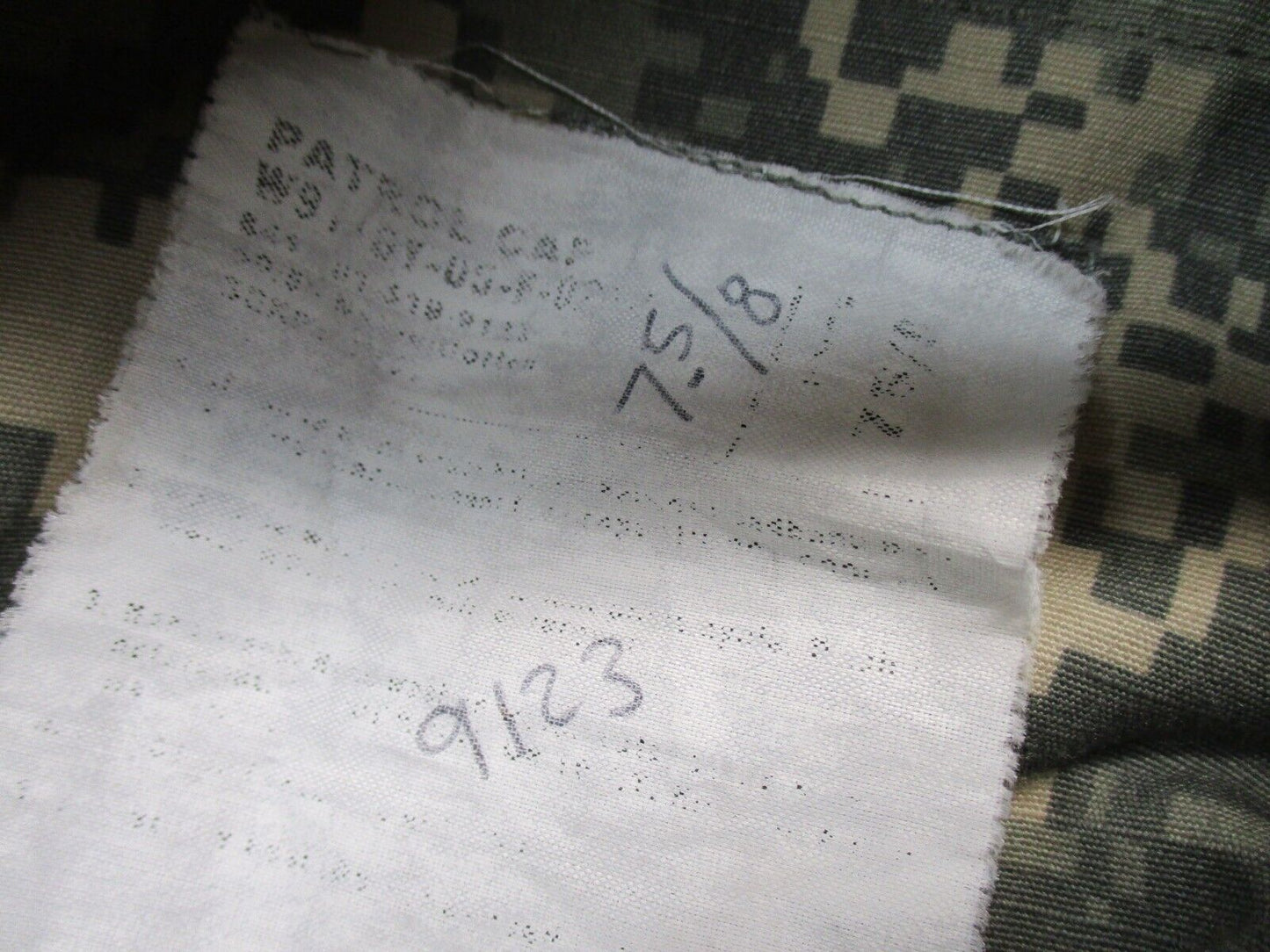 USGI ARMY PATROL CAP DIGITAL ACU UCP COMBAT UNIFORM HAT PC HEADGEAR (USED)