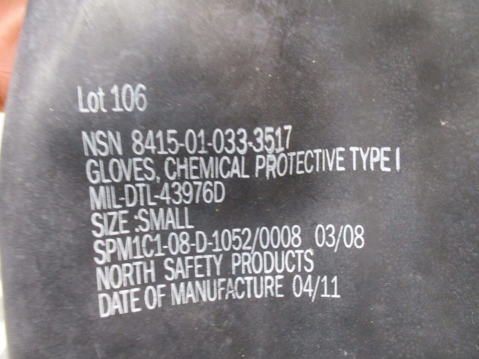 NOS MILITARY SURPLUS RUBBER CHEMICAL GLOVES ARMY MOPP SUIT JSLIST GLOVE NBC - Centex Military Gear