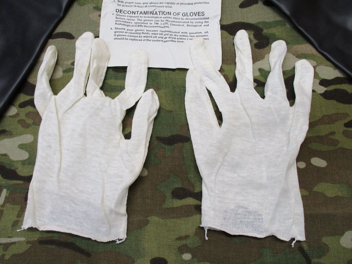 NOS MILITARY SURPLUS RUBBER CHEMICAL GLOVES ARMY MOPP SUIT JSLIST GLOVE NBC - Centex Military Gear