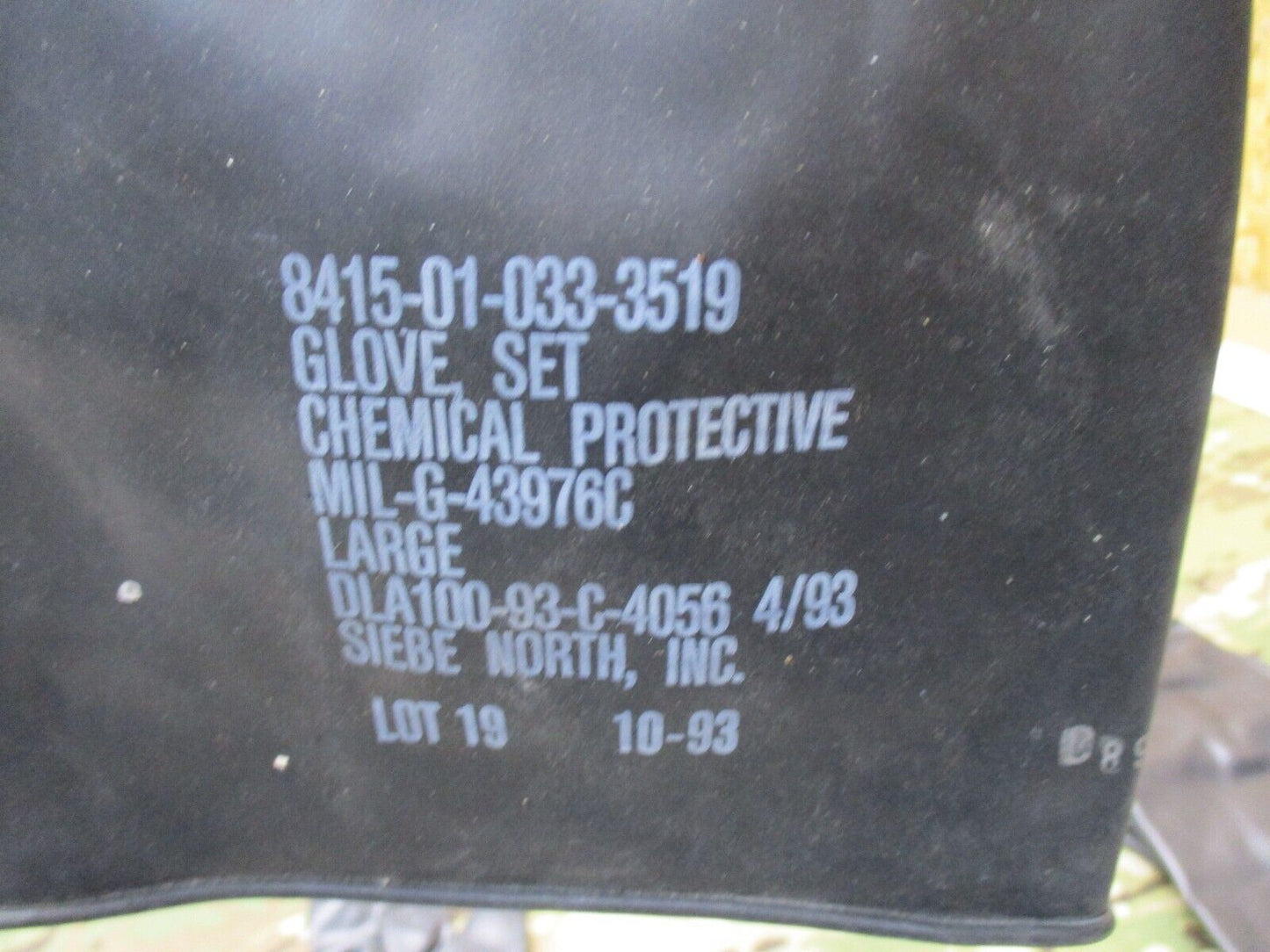 NOS MILITARY SURPLUS RUBBER CHEMICAL GLOVES ARMY MOPP SUIT JSLIST GLOVE NBC - Centex Military Gear