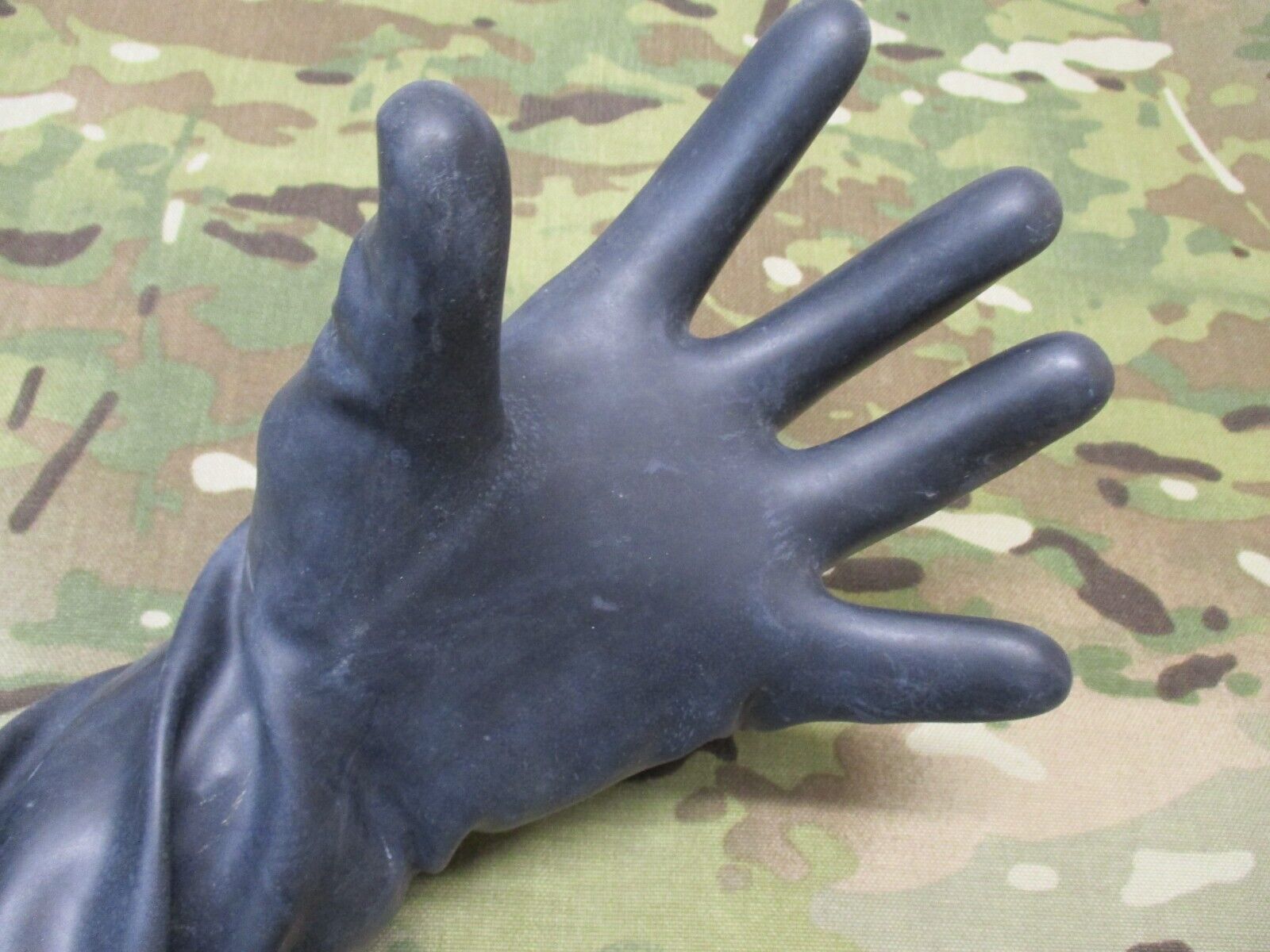 NOS MILITARY SURPLUS RUBBER CHEMICAL GLOVES ARMY MOPP SUIT JSLIST GLOVE NBC - Centex Military Gear