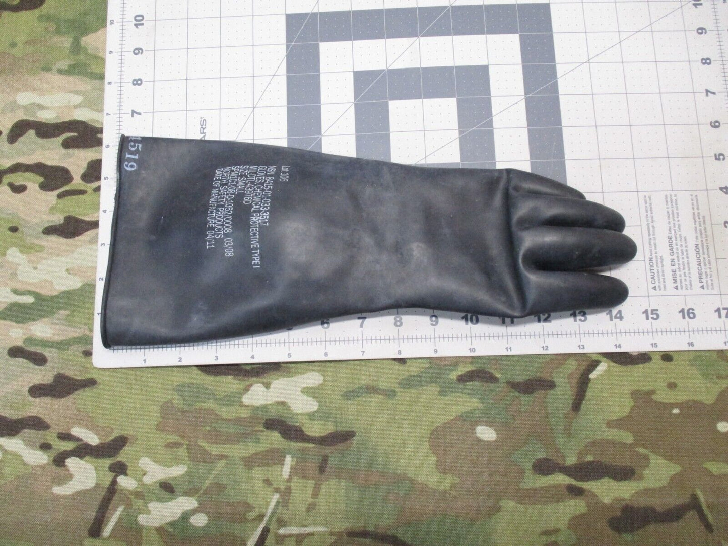 NOS MILITARY SURPLUS RUBBER CHEMICAL GLOVES ARMY MOPP SUIT JSLIST GLOVE NBC - Centex Military Gear