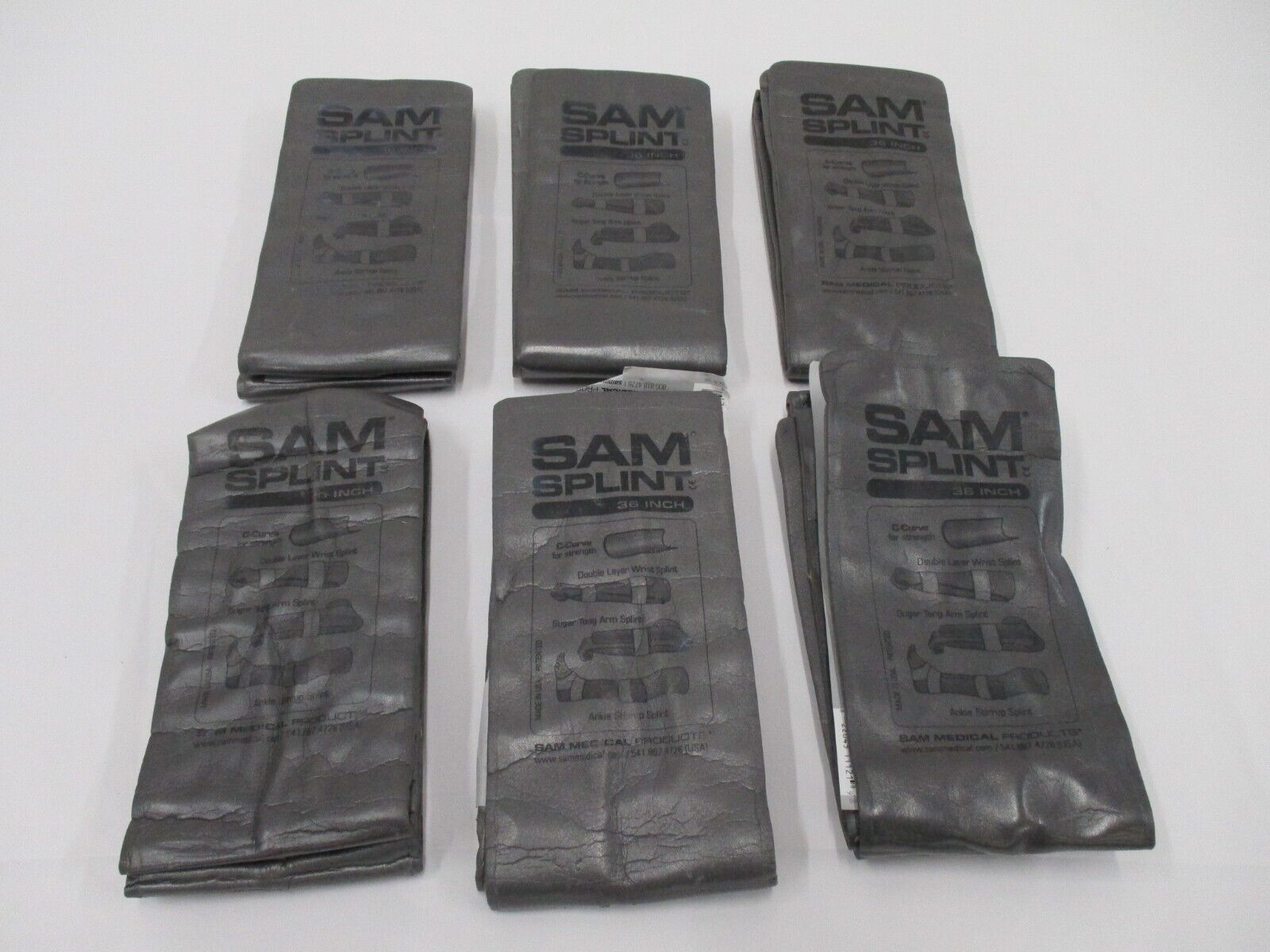 LOT OF (6) PACK OF USED MILITARY SAM SPLINT – Centex Military Gear