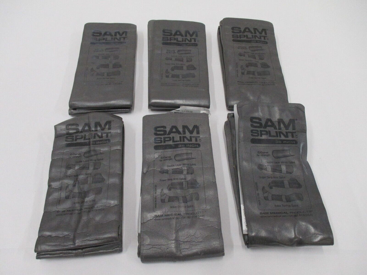 LOT OF (6) PACK OF USED MILITARY SAM SPLINT – Centex Military Gear
