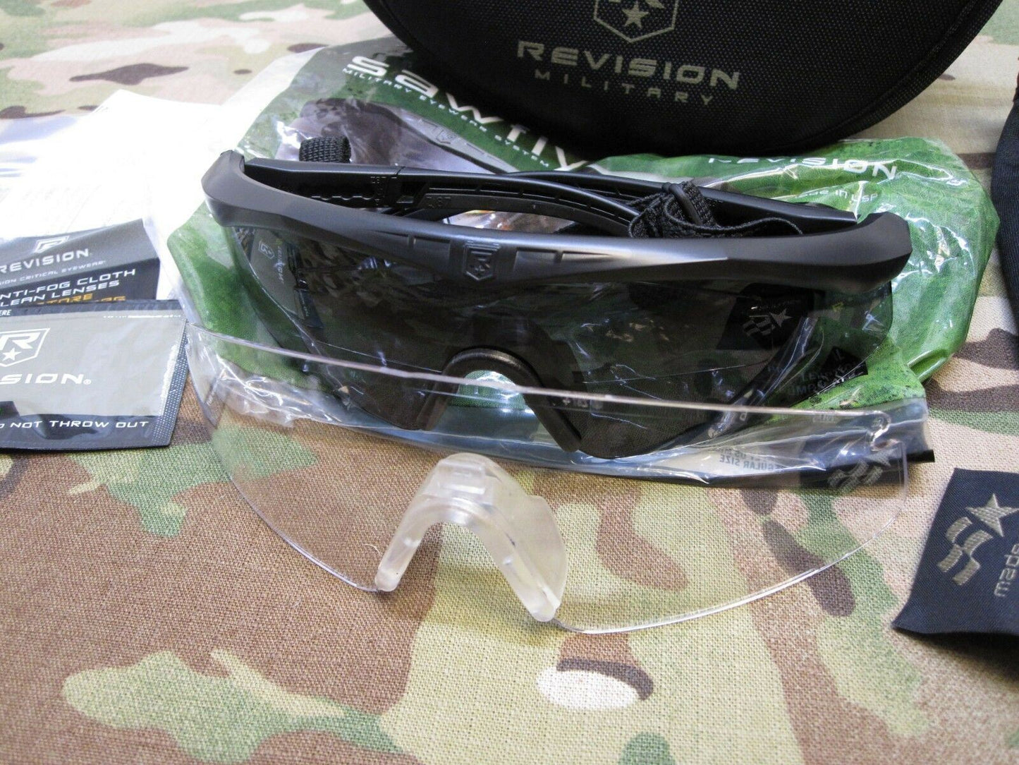 NEW MILITARY EYE PRO REVISION SAWFLY US ARMY SHATTER PROOF SUNGLASSES sz. LARGE