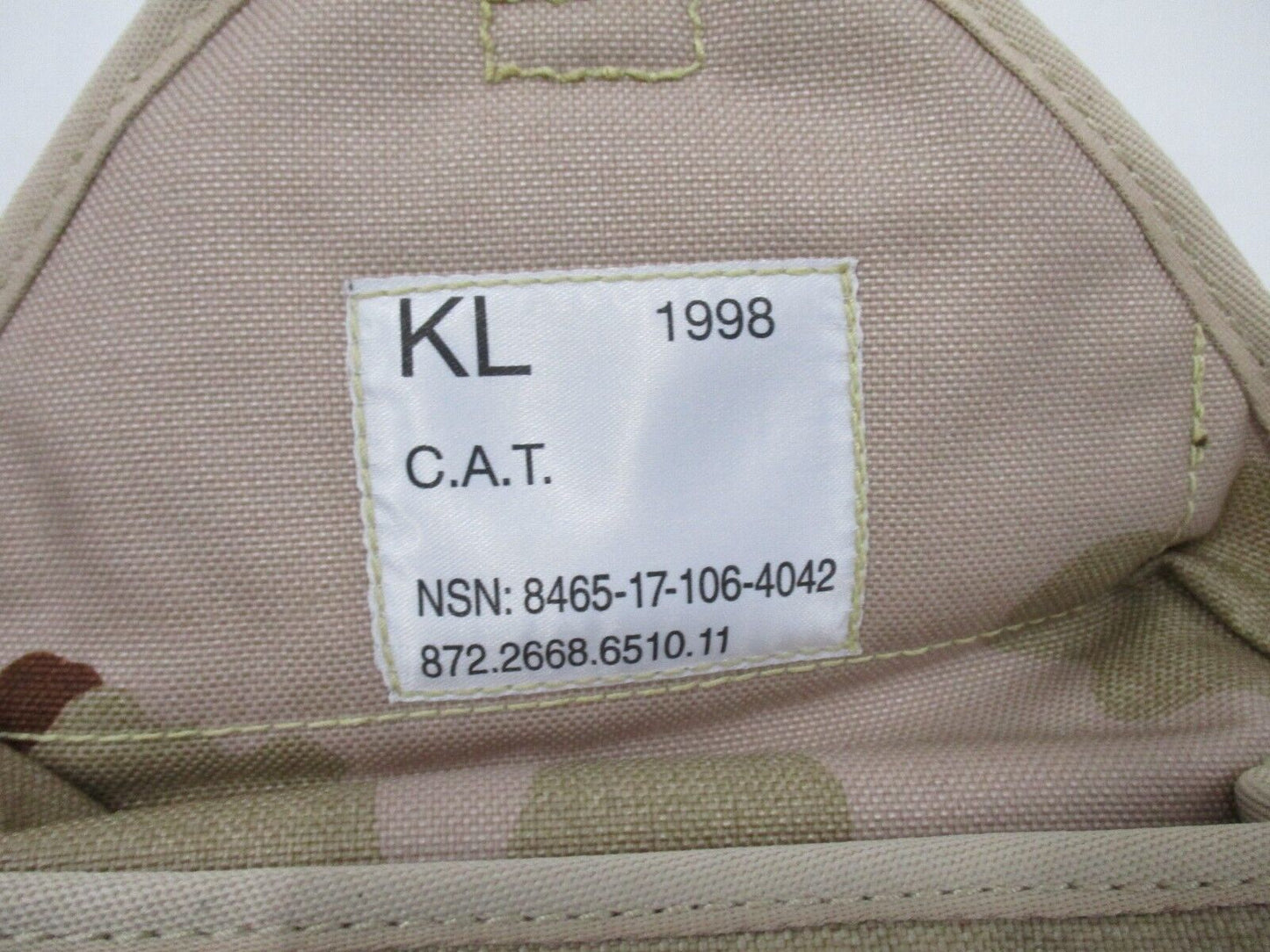 DUTCH MILITARY NATO NETHERLANDS DESERT TRI-FOLD SHOVEL BAG E-TOOL POUCH ALICE