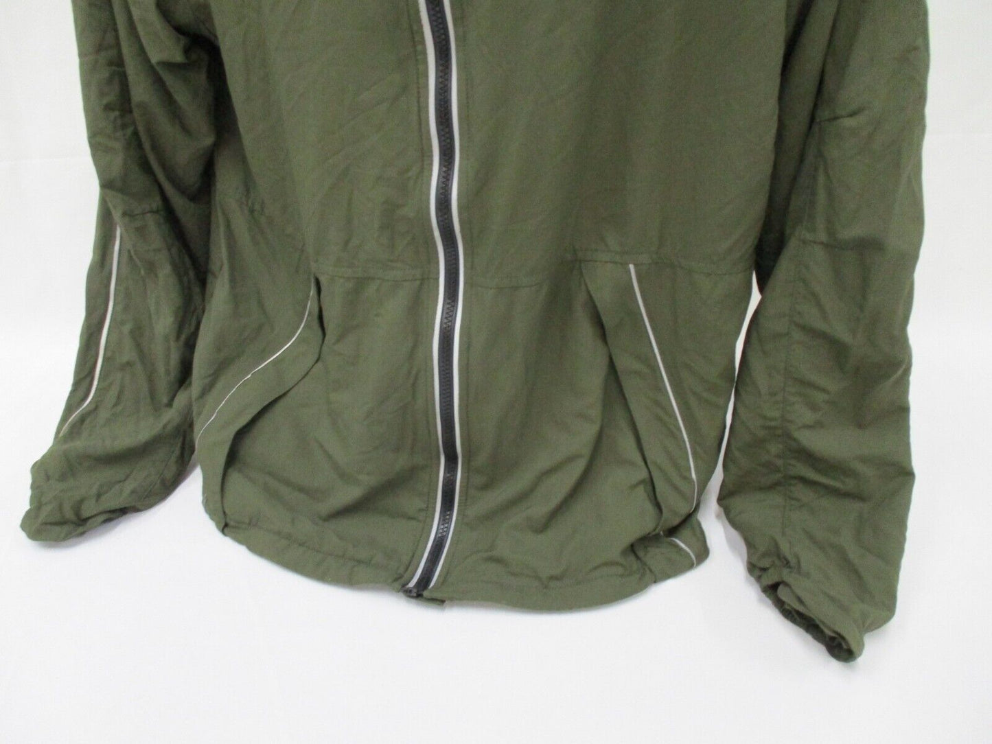 VGC USMC OD GREEN PT JACKET MARINES COAT WINDBREAKER TOP MEDIUM/LONG REFLECTIVE