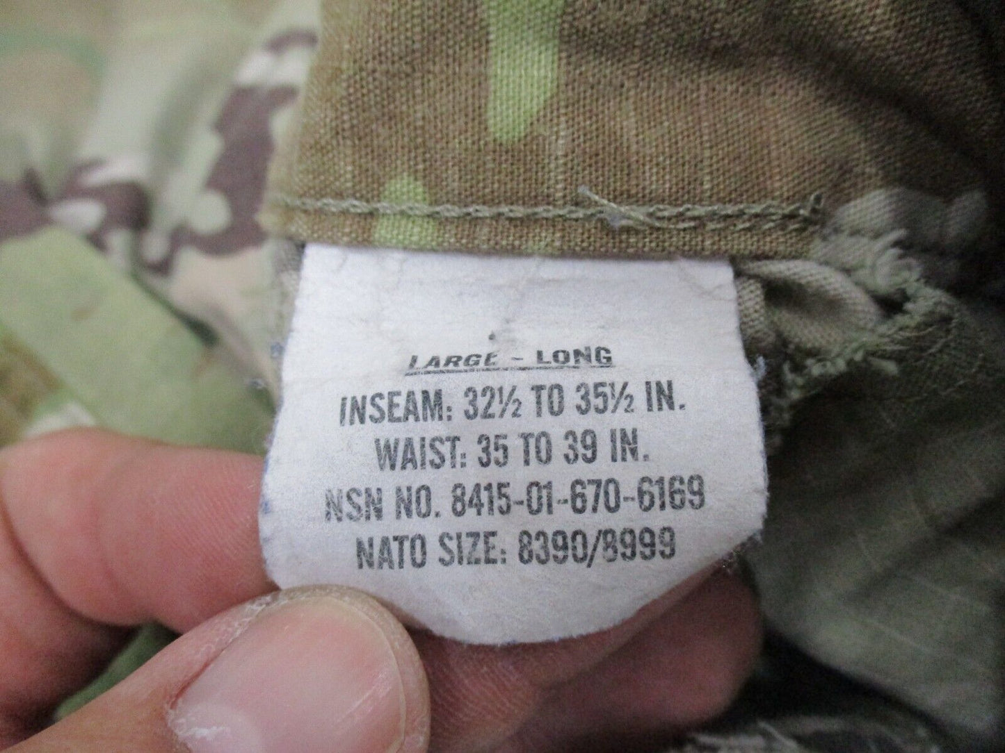 USED ARMY OCP IMPROVED HOT WEATHER TROUSERS SCORPION CARGO PANTS IHWCU BOTTOMS