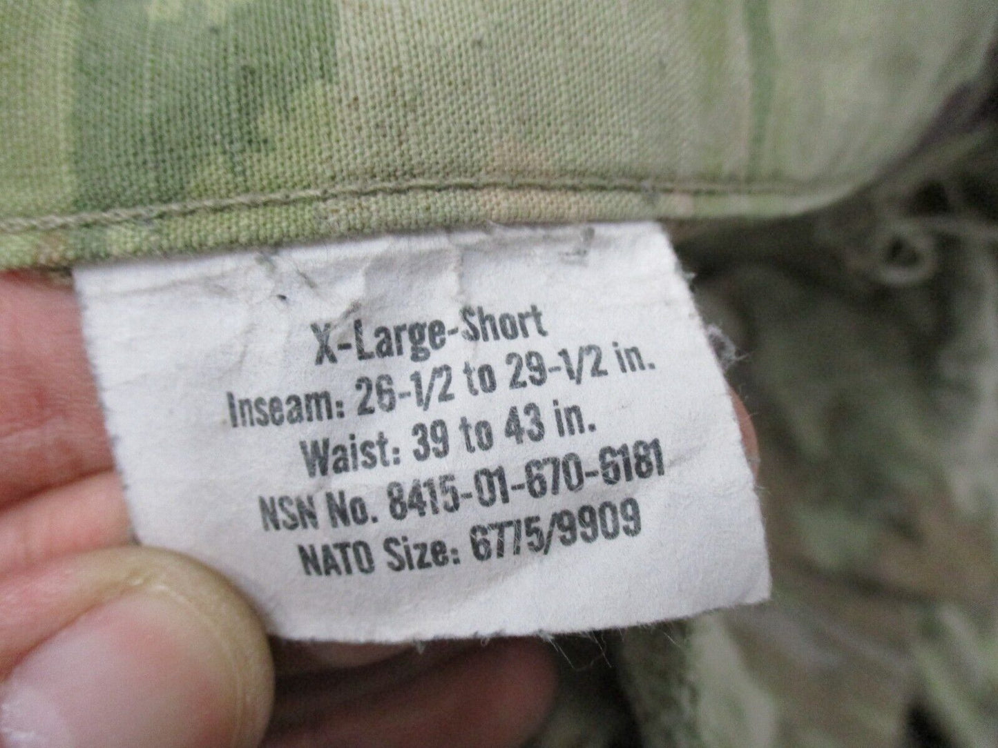 USED ARMY OCP IMPROVED HOT WEATHER TROUSERS SCORPION CARGO PANTS IHWCU BOTTOMS