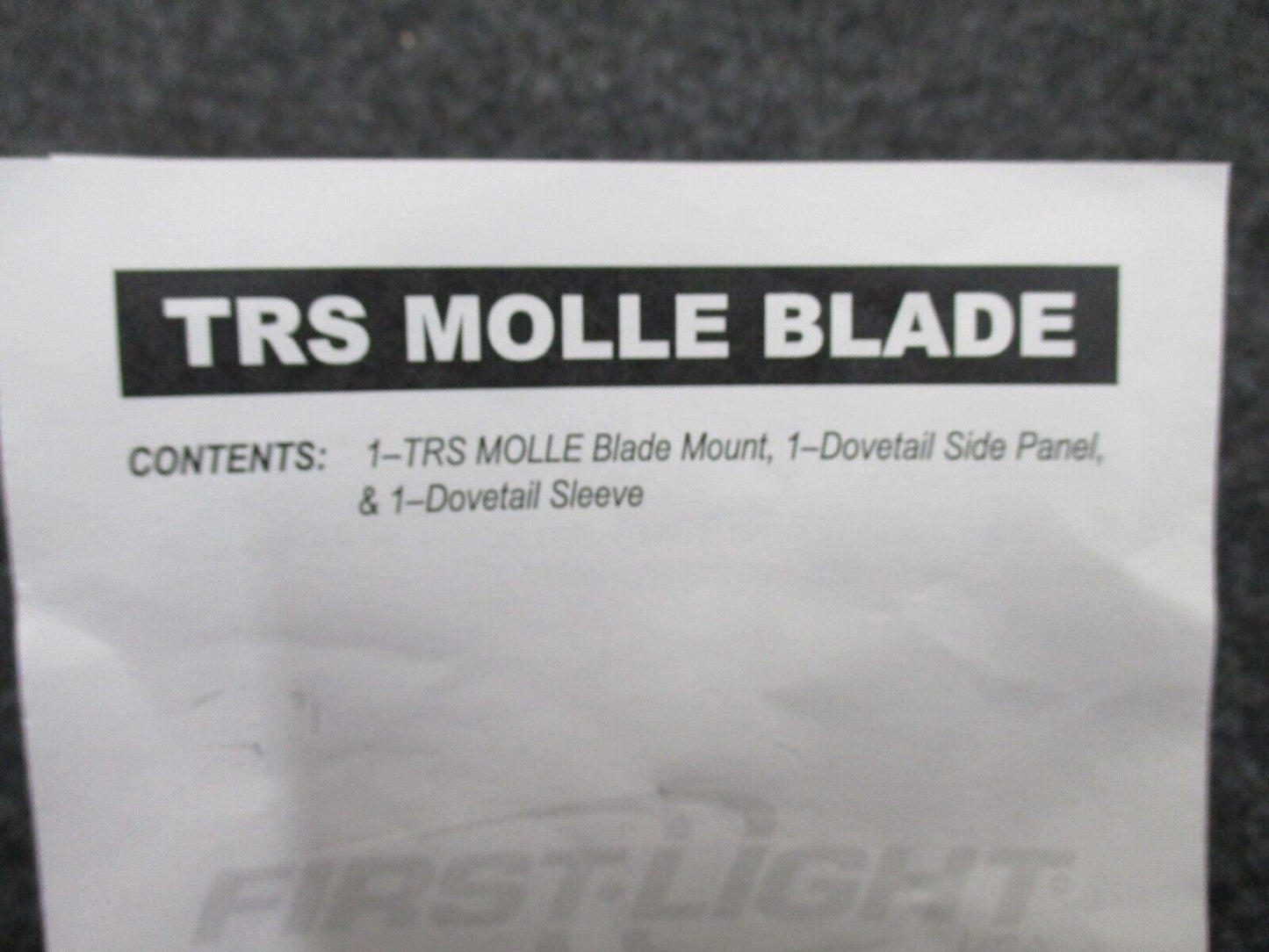 FIRST LIGHT TOMAHAWK T-MAX TORQ TRS MOLLE BLADE MOUNT ADAPTER COYOTE TAN