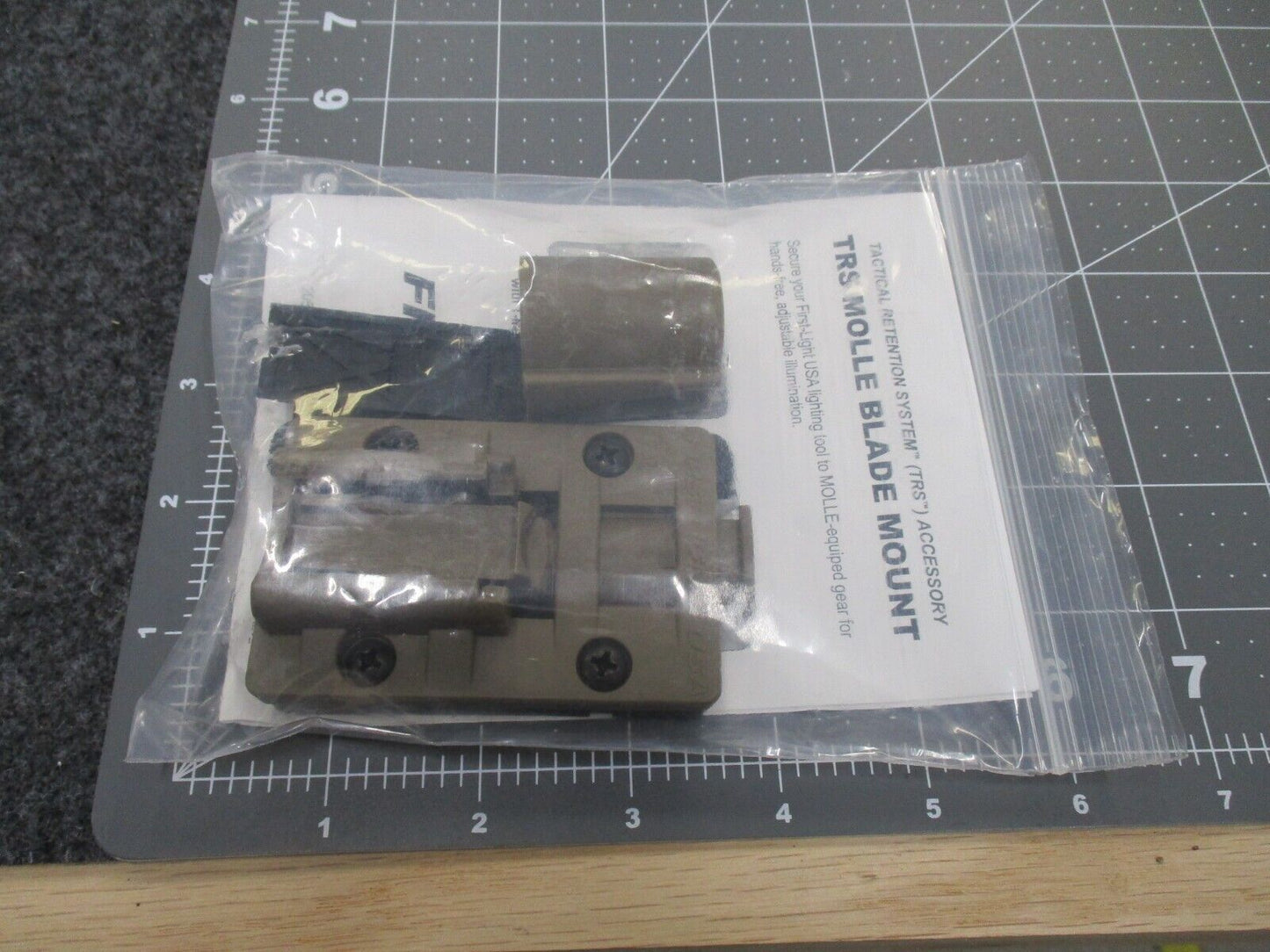 FIRST LIGHT TOMAHAWK T-MAX TORQ TRS MOLLE BLADE MOUNT ADAPTER COYOTE TAN