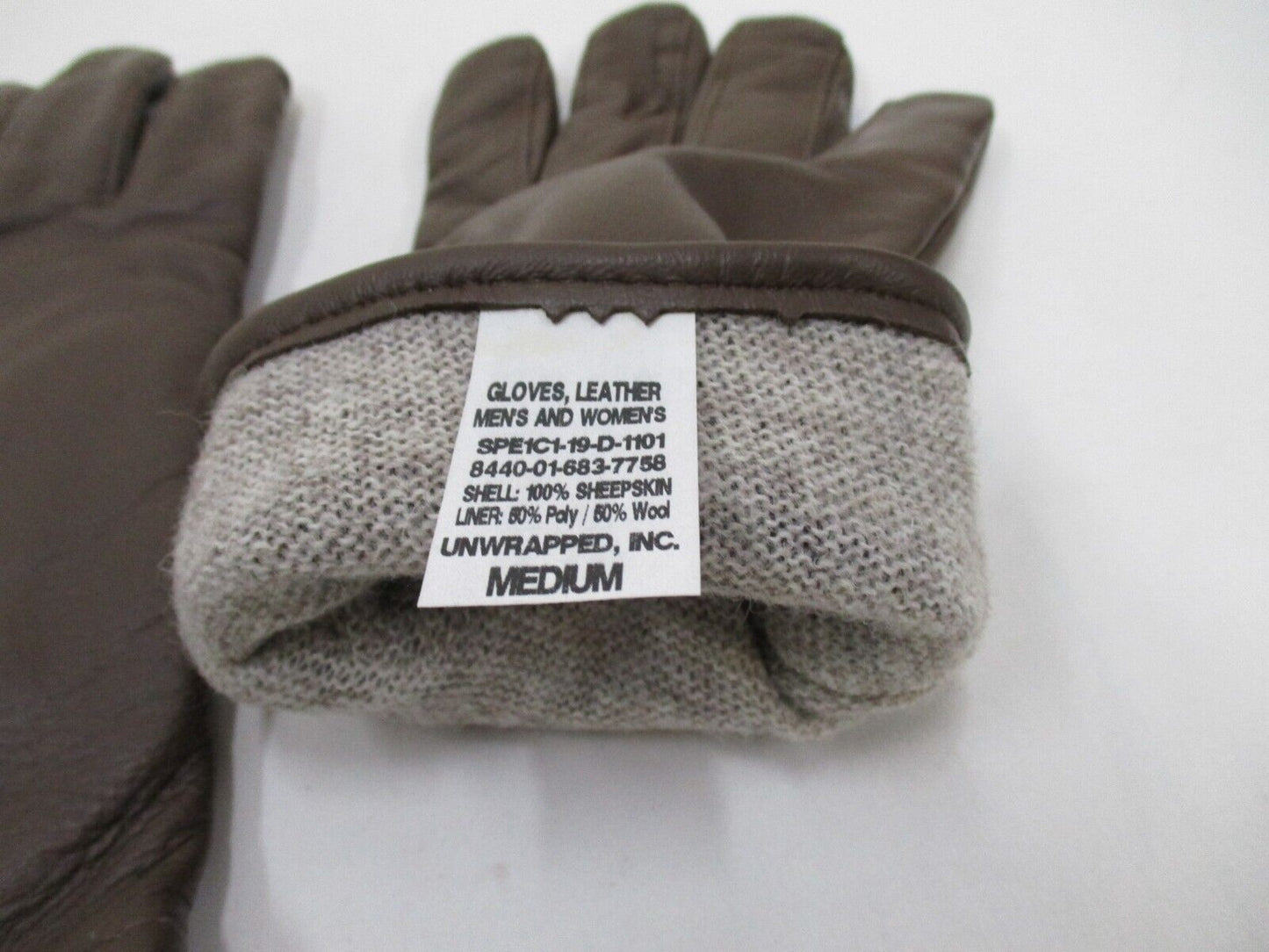 New US Army Green Service Uniform AGSU Unisex Leather Walnut Dress Gloves Medium - Centex Military Gear