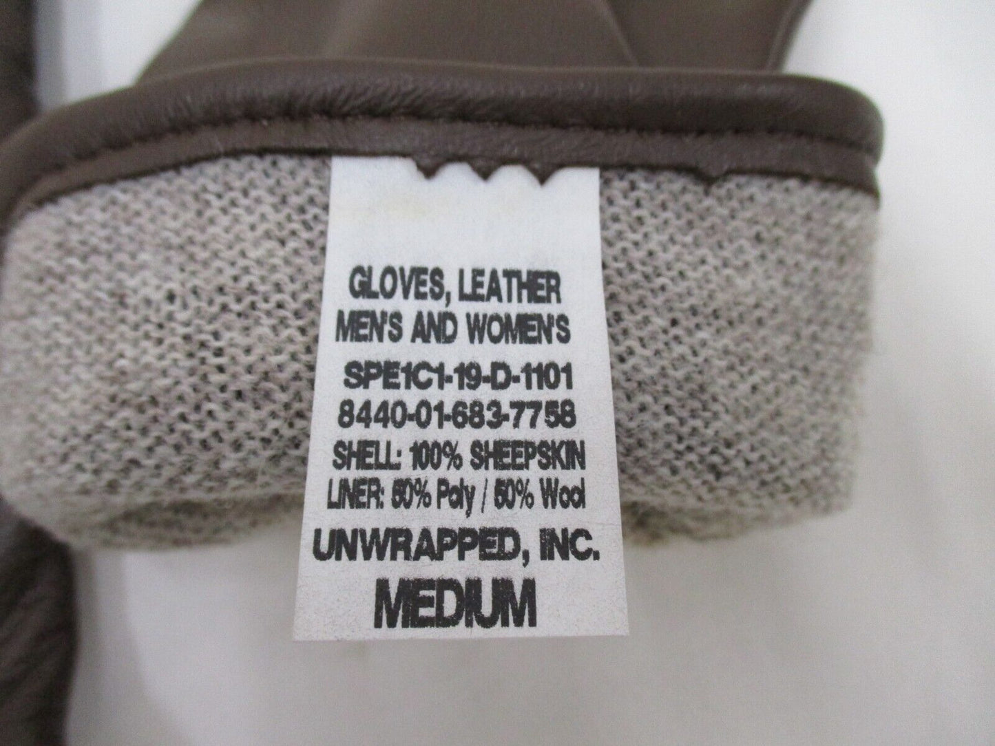 New US Army Green Service Uniform AGSU Unisex Leather Walnut Dress Gloves Medium - Centex Military Gear