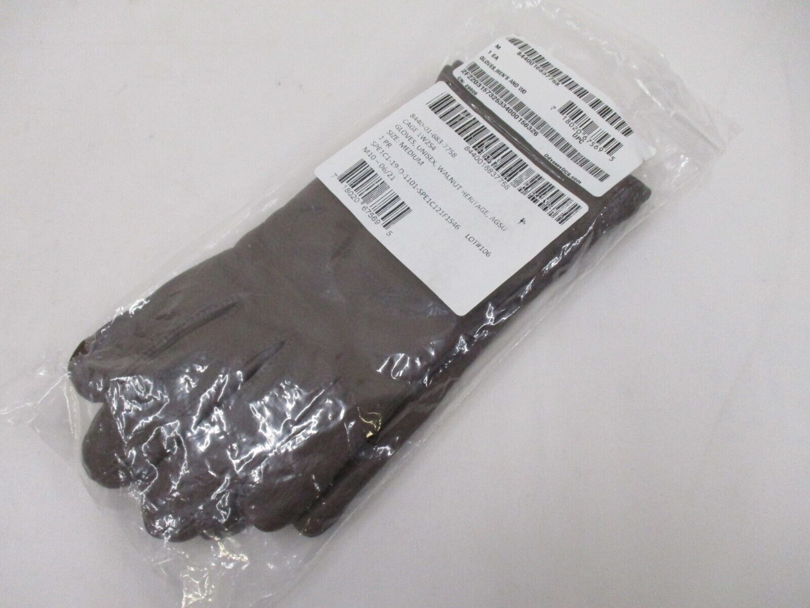 New US Army Green Service Uniform AGSU Unisex Leather Walnut Dress Gloves Medium - Centex Military Gear