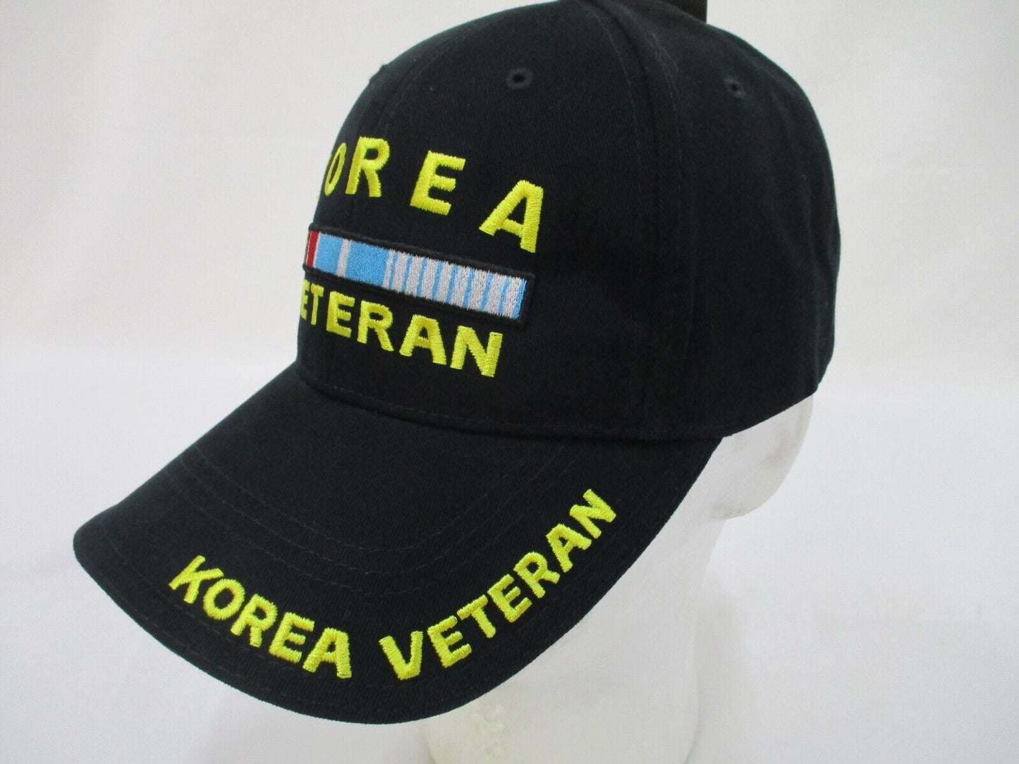 US MILITARY KOREA WAR VETERAN RIBBON BALL CAP ONE SIZE HAT