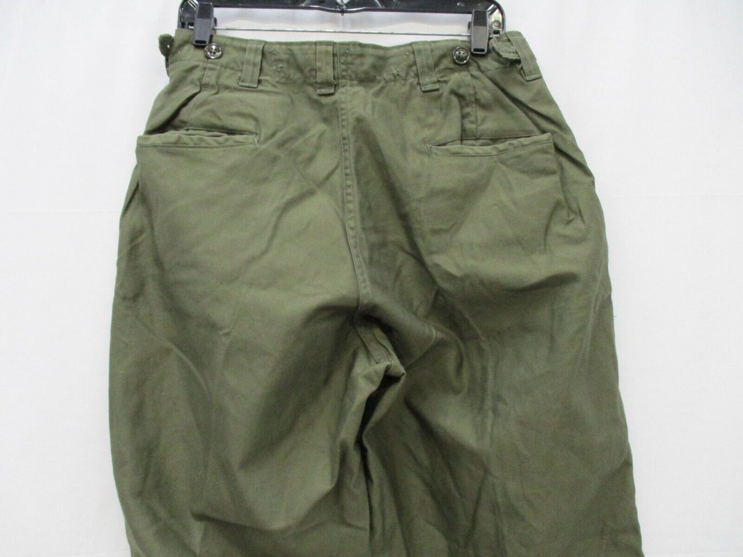 VINTAGE USGI MILITARY TROUSERS FIELD COTTON OD 32x30 TEMPERATE WEATHER