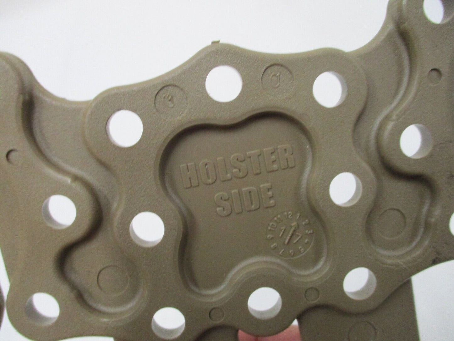 Coyote tan Blackhawk MOLLE adapter platform for holsters, compatible with Army Surplus USMC Serpa CQC, by Centex Military Gear.