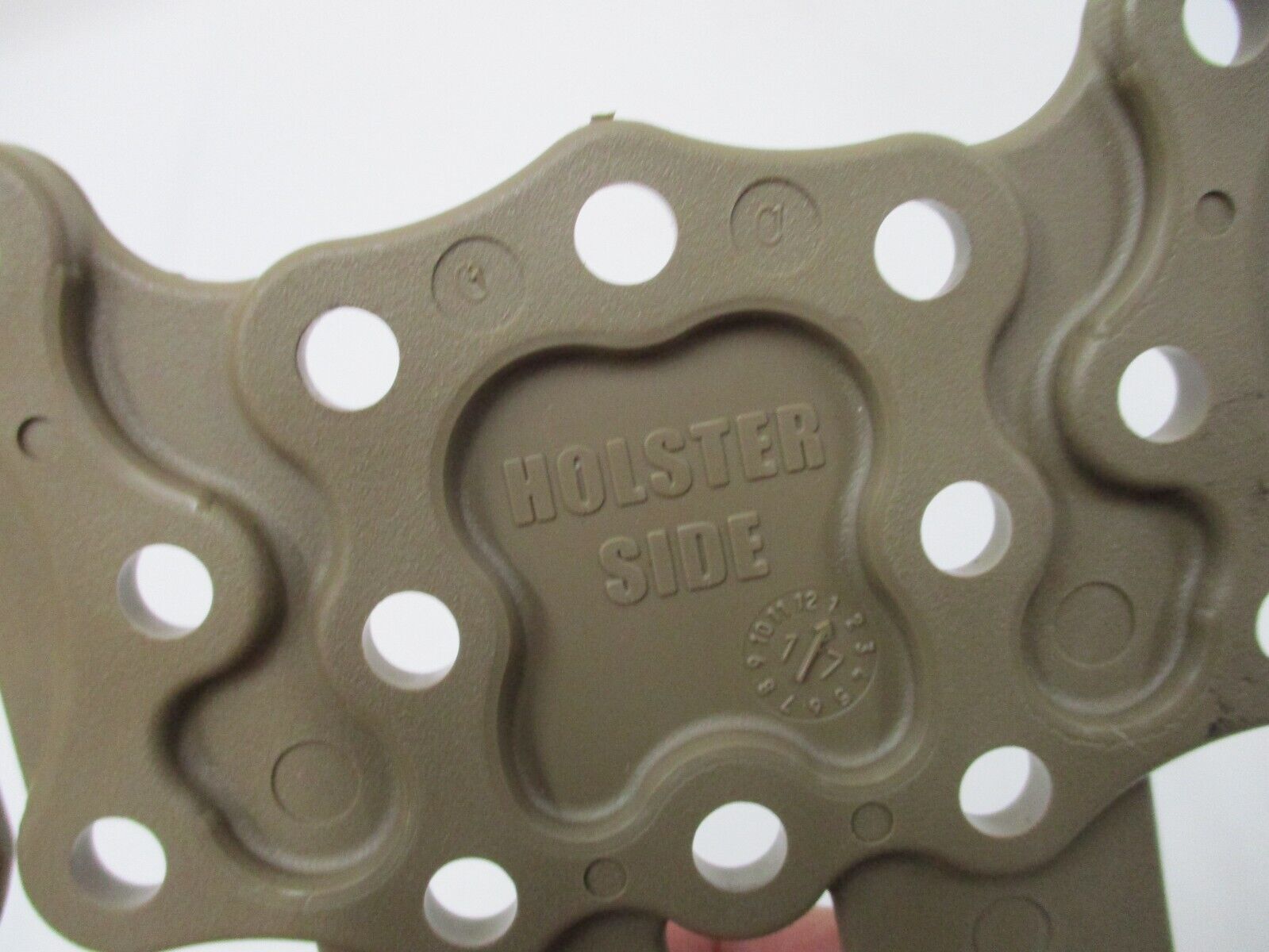 Coyote tan Blackhawk MOLLE adapter platform for holsters, compatible with Army Surplus USMC Serpa CQC, by Centex Military Gear.
