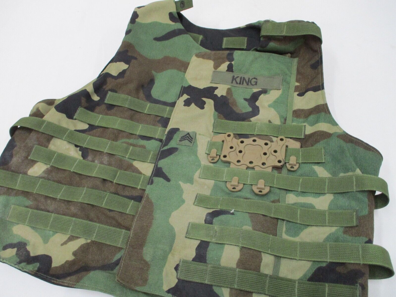 Coyote tan Blackhawk MOLLE holster platform for Army and USMC, featuring Serpa CQC design, by Centex Military Gear.