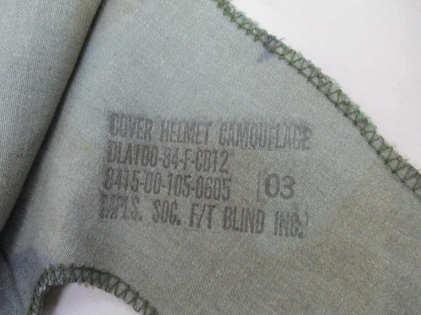 NOS AUTHENTIC ORIGINAL 1984 ARMY USN USGI BDU WOODLAND STEEL POT HELMET COVER