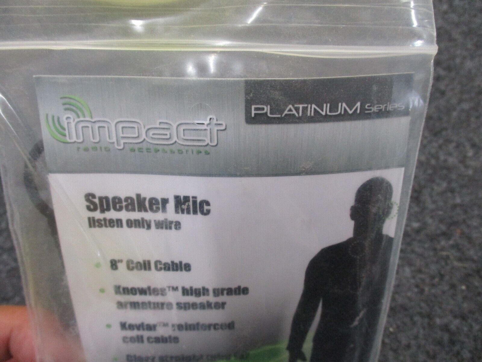 REMOTE SPEAKER MIC Impact PRSMA-AT7-SH-2.5L 2.5mm Straight Tube Listen Only Ear - Centex Military Gear