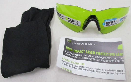 REVISION STINGERHAWK REPLACEMENT LENS BALLISTIC LASER PROTECTIVE E2-5 LARGE