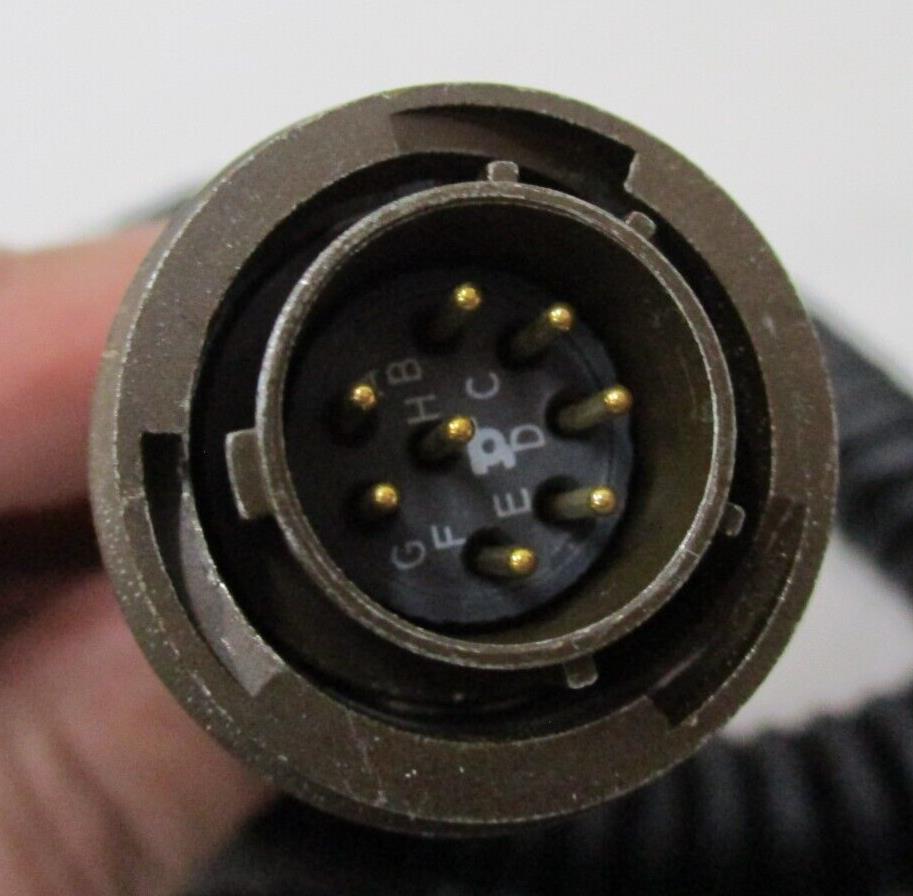 DAVID CLARK HEADSET INTERFACE CABLE 40935G-03 AMPHENOL AJ-107BR MILITARY RADIOS