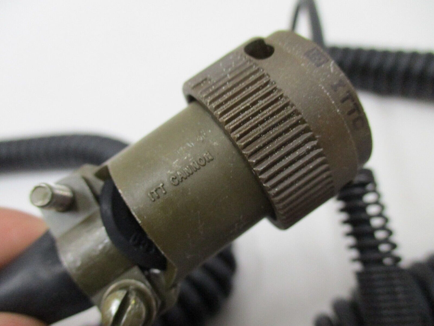 DAVID CLARK HEADSET INTERFACE CABLE 40935G-03 AMPHENOL AJ-107BR MILITARY RADIOS