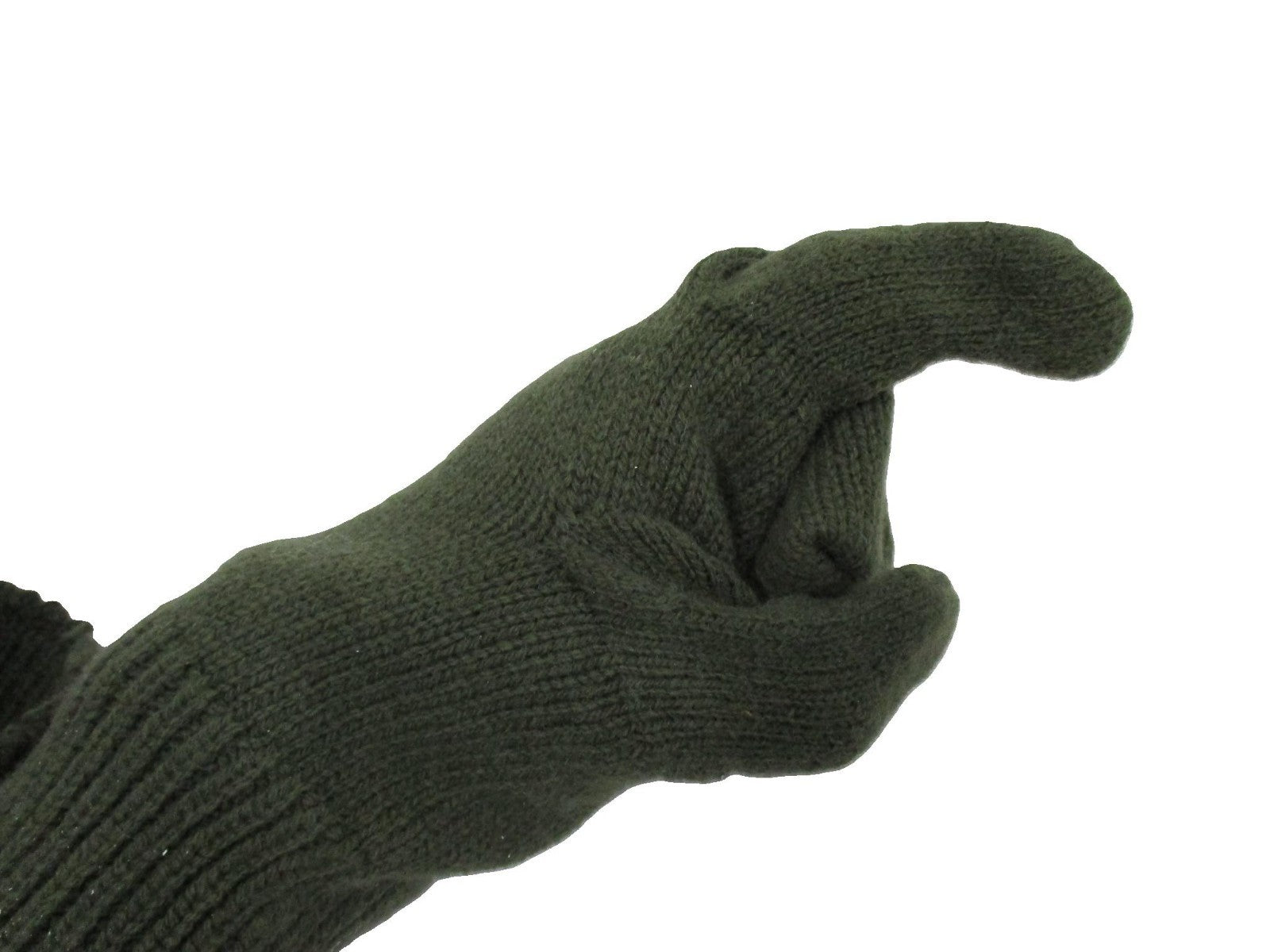 USGI TRIGGER FINGER MITTENS INSERTS OLIVE GREEN GLOVES 70%WOOL 30%NYLON MITTS - Centex Military Gear