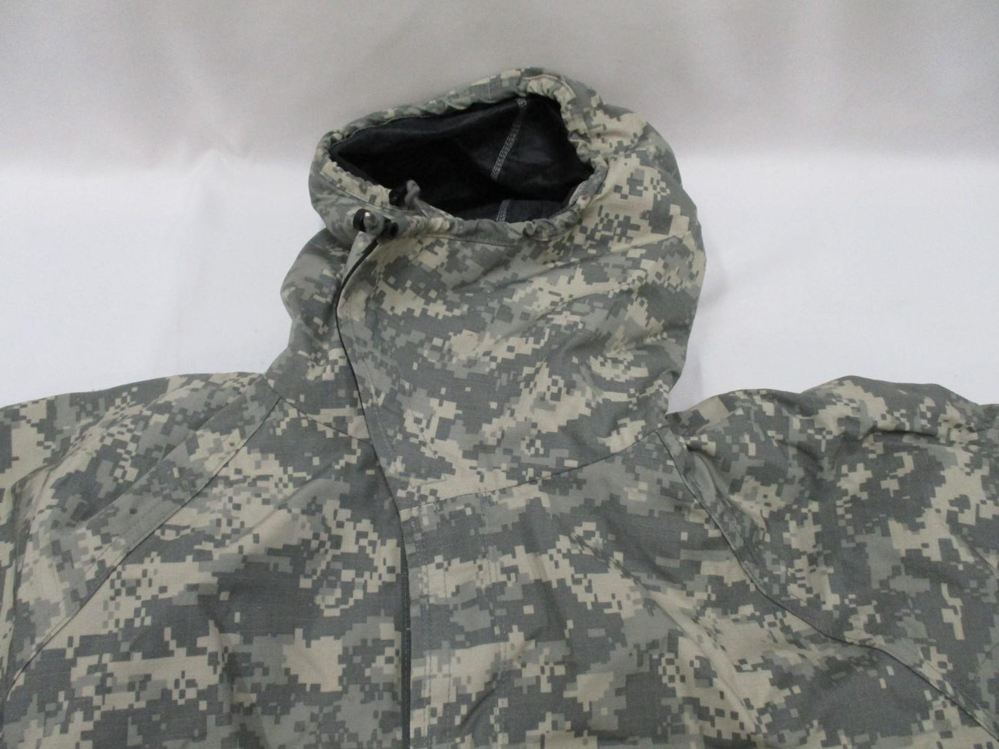 Centex Military Gear ACU digital camo army jacket, chemical overgarment with MOPP suit features and tactical design.