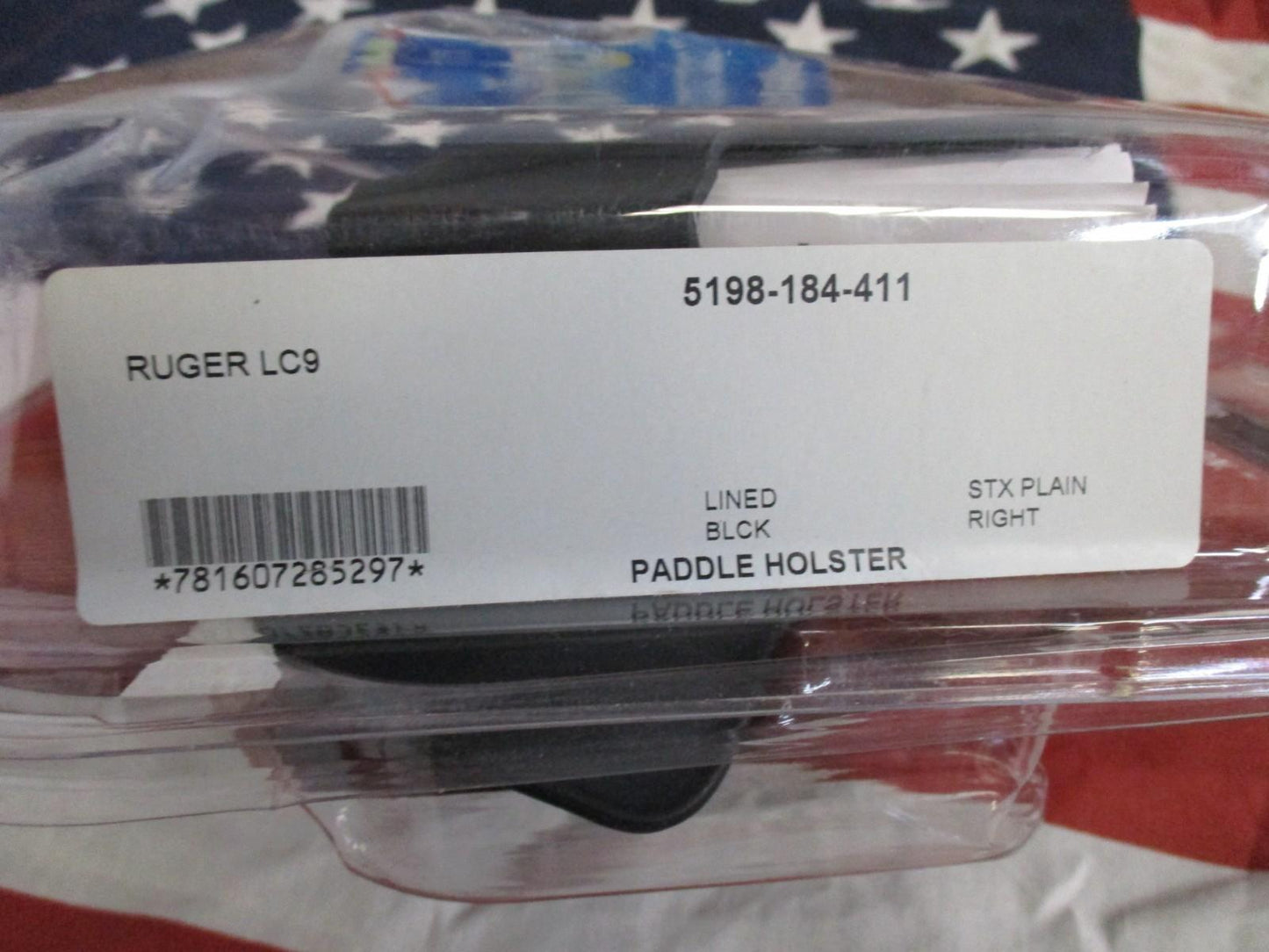 SAFARILAND Concealment Holster RUGER LC9 5198-184-411 Blk Lined Right STX Plain