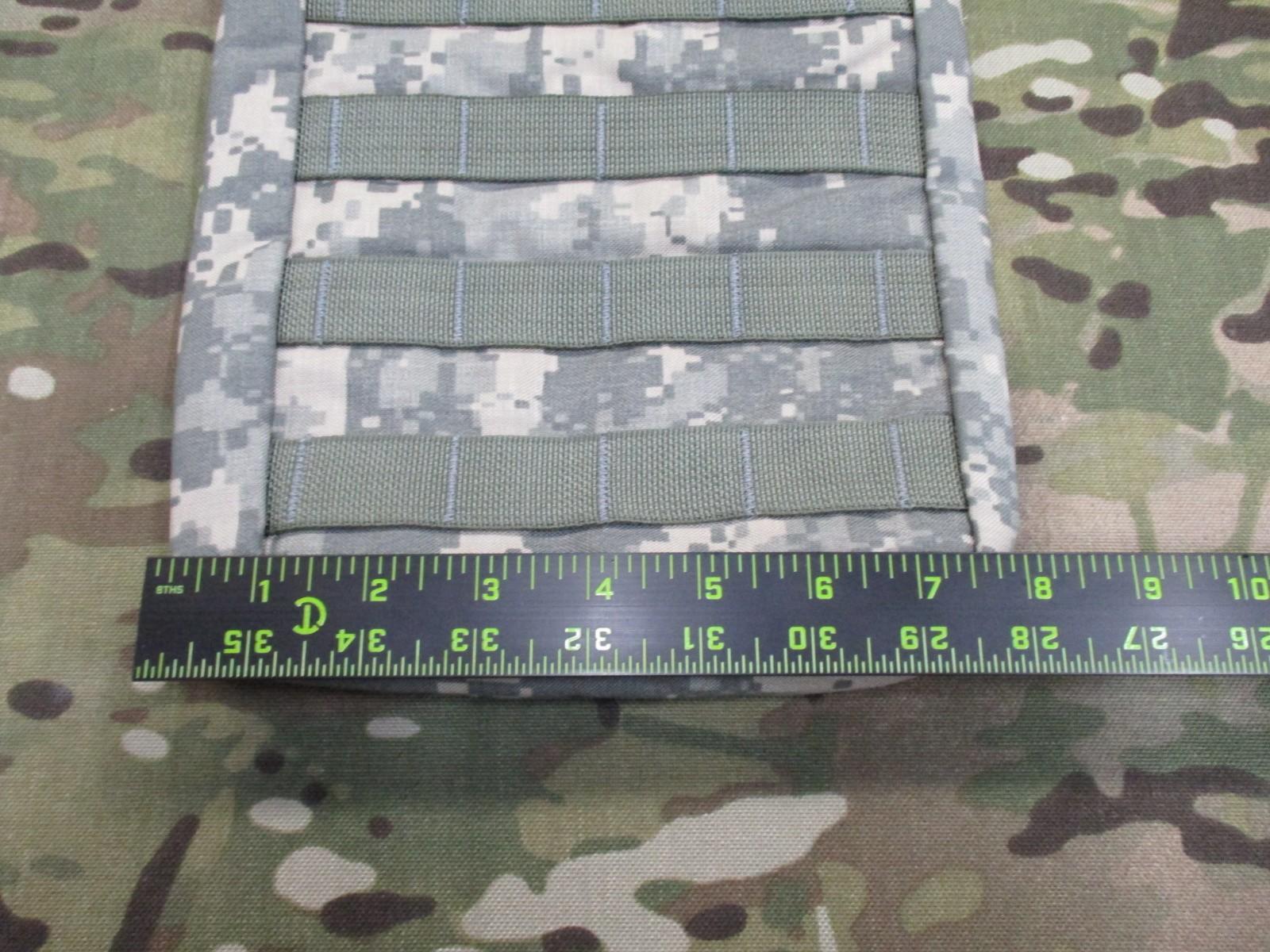 Centex Military Gear Tactical Assault Molle H2O Hydration Carrier in Army Digital ACU camouflage with adjustable straps.