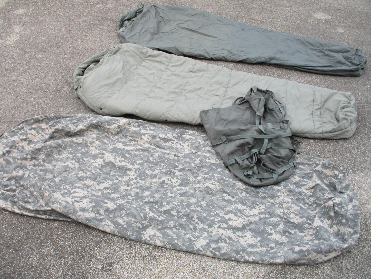 USGI Army Military 4-Piece Modular Sleep System MSS ACU Sleeping Bag Set - Centex Military Gear