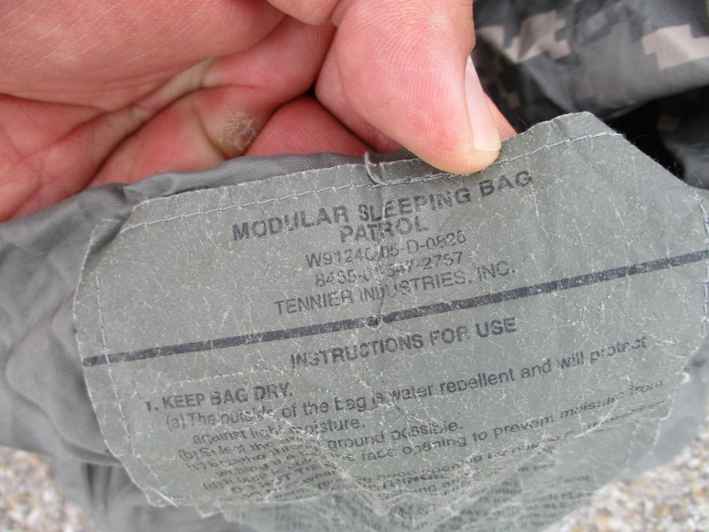 USGI Army Military 4-Piece Modular Sleep System MSS ACU Sleeping Bag Set - Centex Military Gear