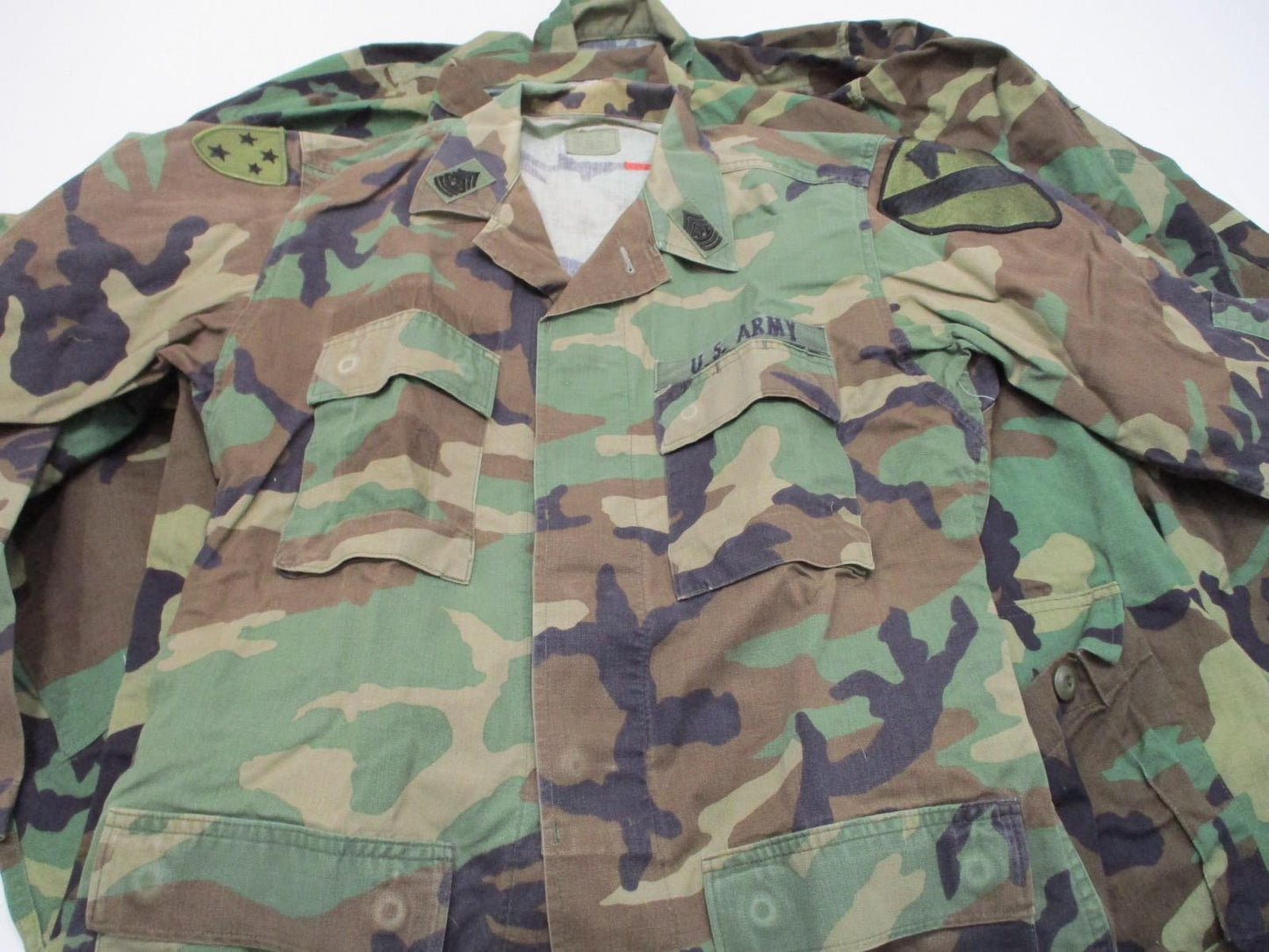 USGI WOODLAND BDU TOP WINTER WEIGHT M81 SHIRT MILITARY ARMY SHIRT CAMOUFLAGE