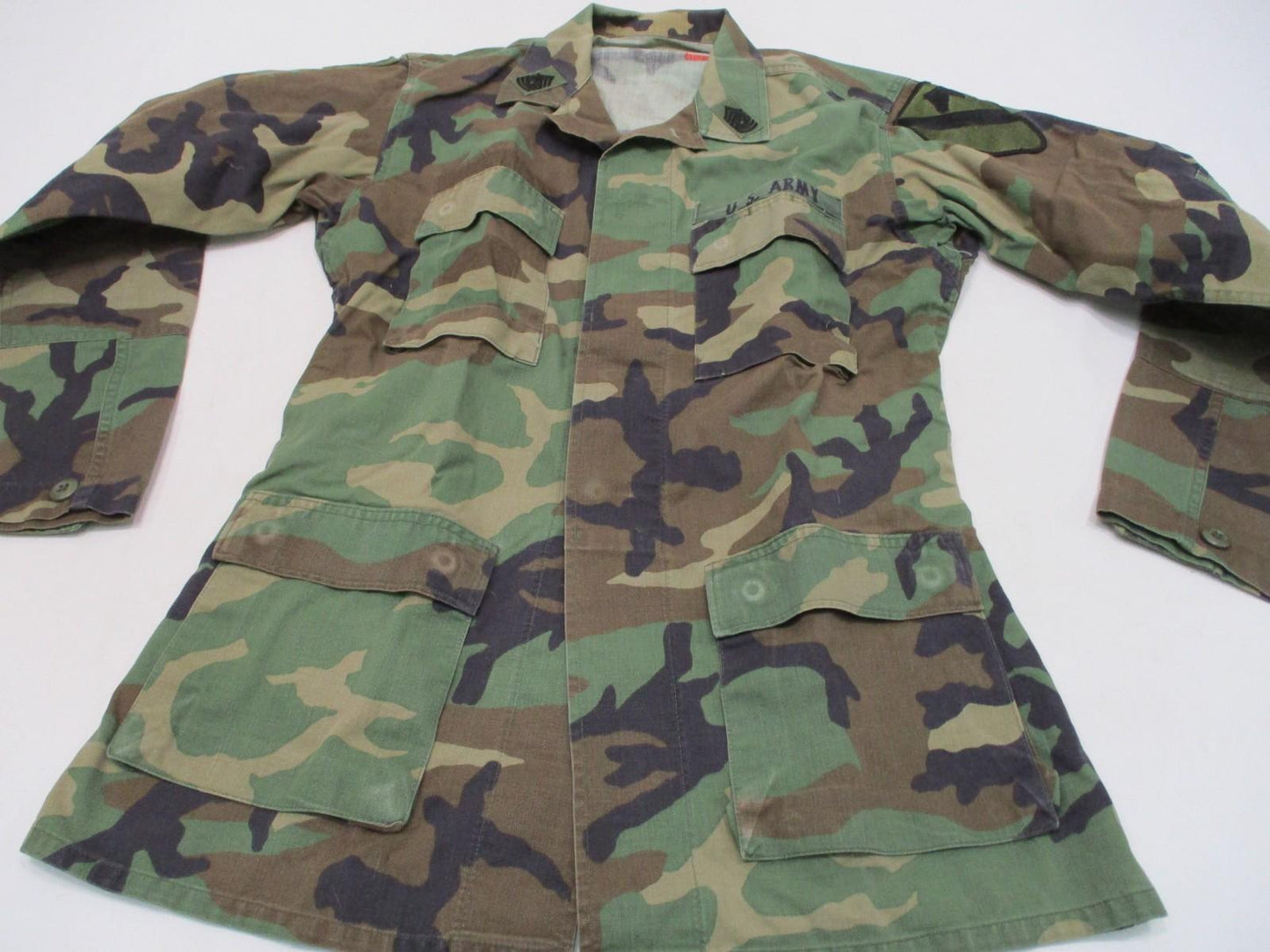 USGI WOODLAND BDU TOP WINTER WEIGHT M81 SHIRT MILITARY ARMY SHIRT CAMOUFLAGE