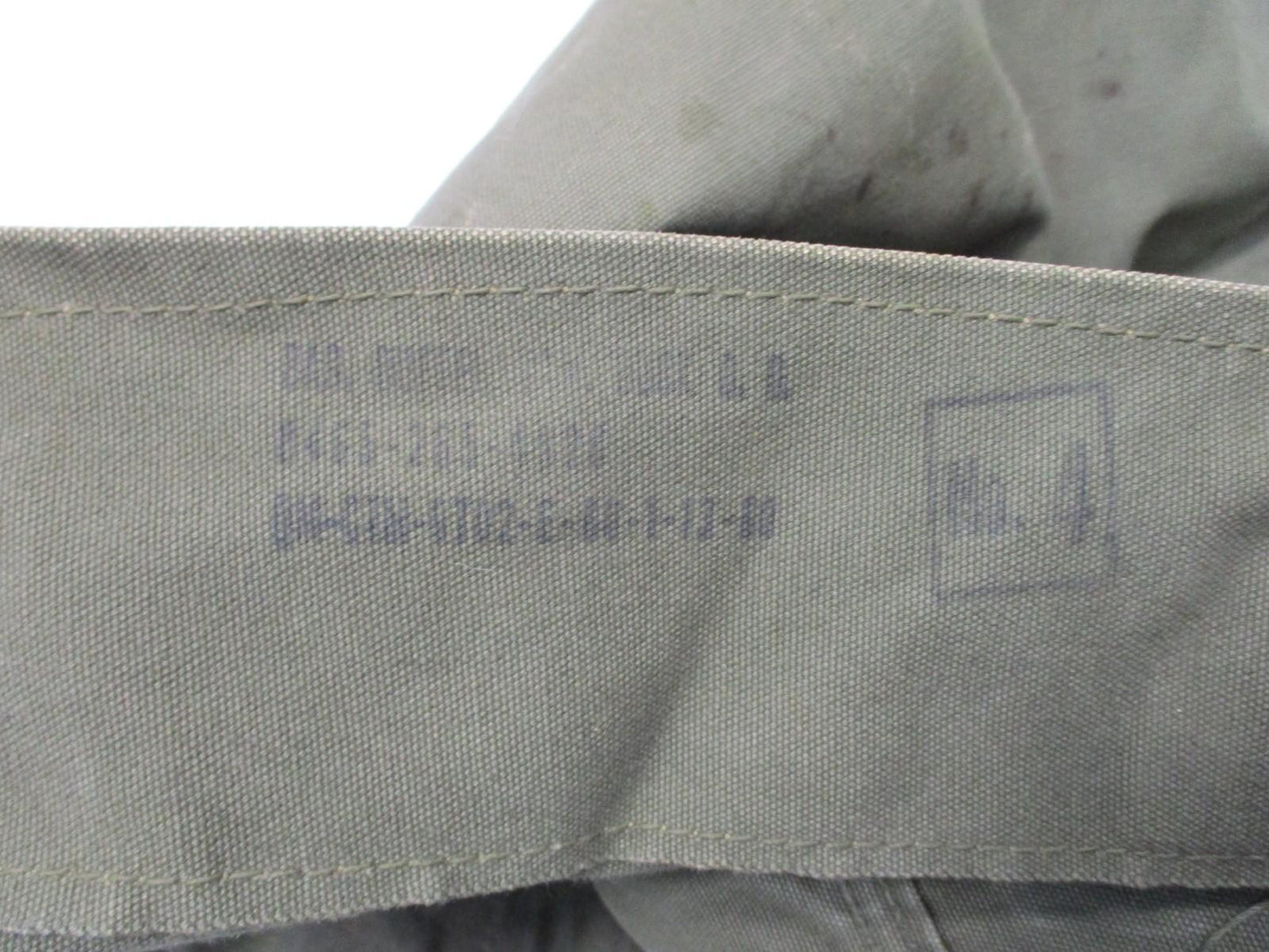 VINTAGE USGI COTTON/CANVAS OD GREEN DUFFLE BAG SEA BAG DUCK NO.4 SINGLE STRAP