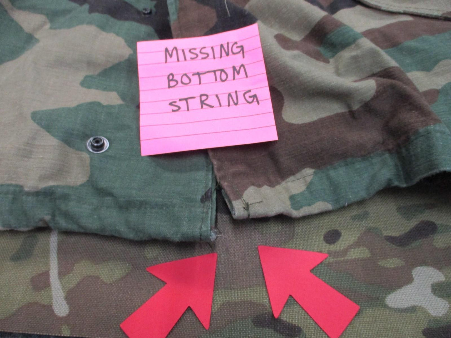 USGI MILITARY M65 FIELD JACKET WOODLAND BDU M81 CAMO COLD WEATHER COAT M-65 USED