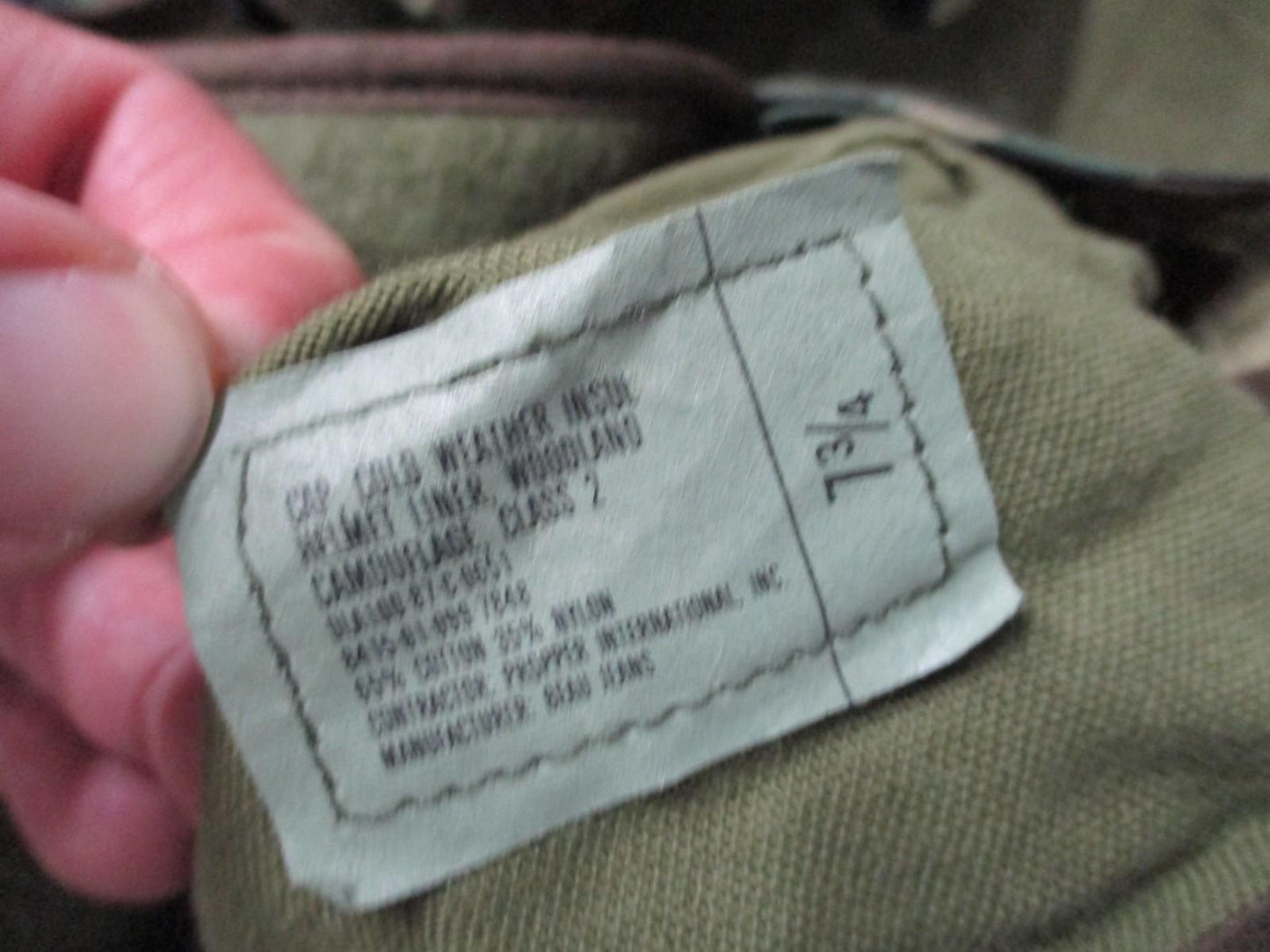 NOS MILITARY WOODLAND HELMET LINER COLD WEATHER PILE CAP INSULATED HAT BDU HOOD - Centex Military Gear