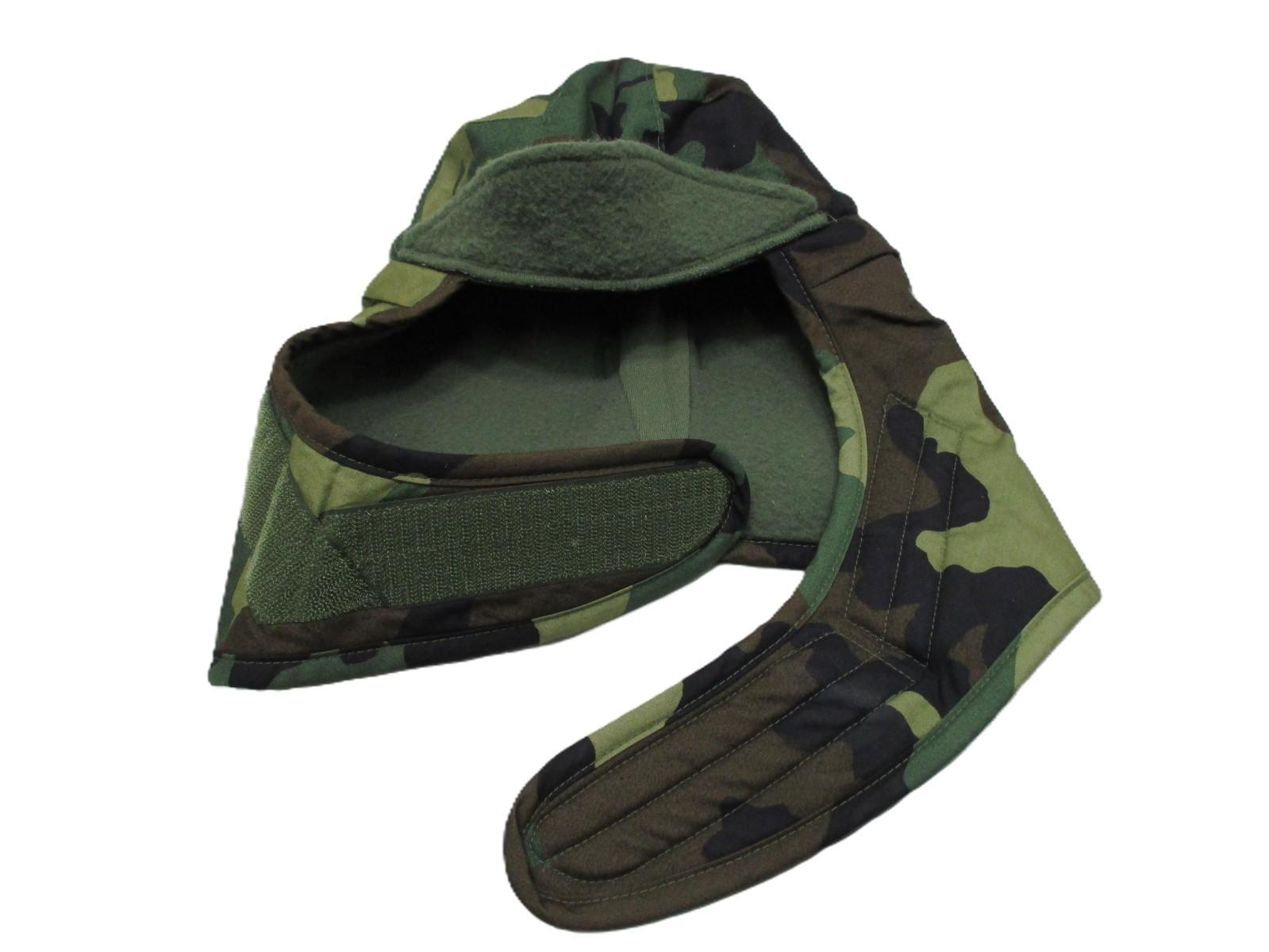 NOS MILITARY WOODLAND HELMET LINER COLD WEATHER PILE CAP INSULATED HAT BDU HOOD - Centex Military Gear
